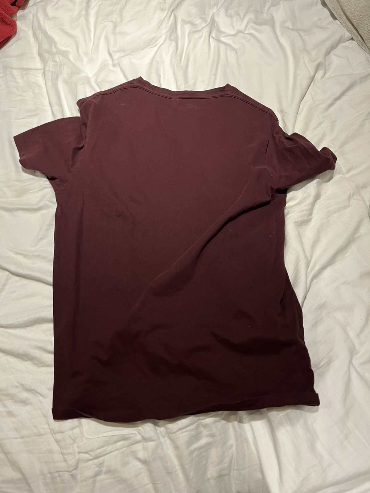 Allsaints Burgundy All Saints Tee Shirt Size US XL / EU 56 / 4 - 2 Thumbnail