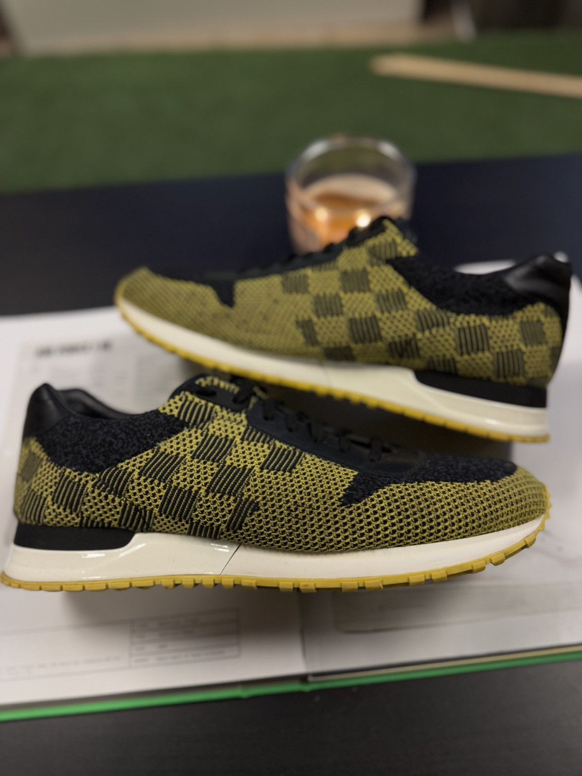 Louis Vuitton Louis Vuitton Yellow Black Size 9.5US/8.5LV Trainer Size US 9.5 / EU 42-43 - 5 Thumbnail