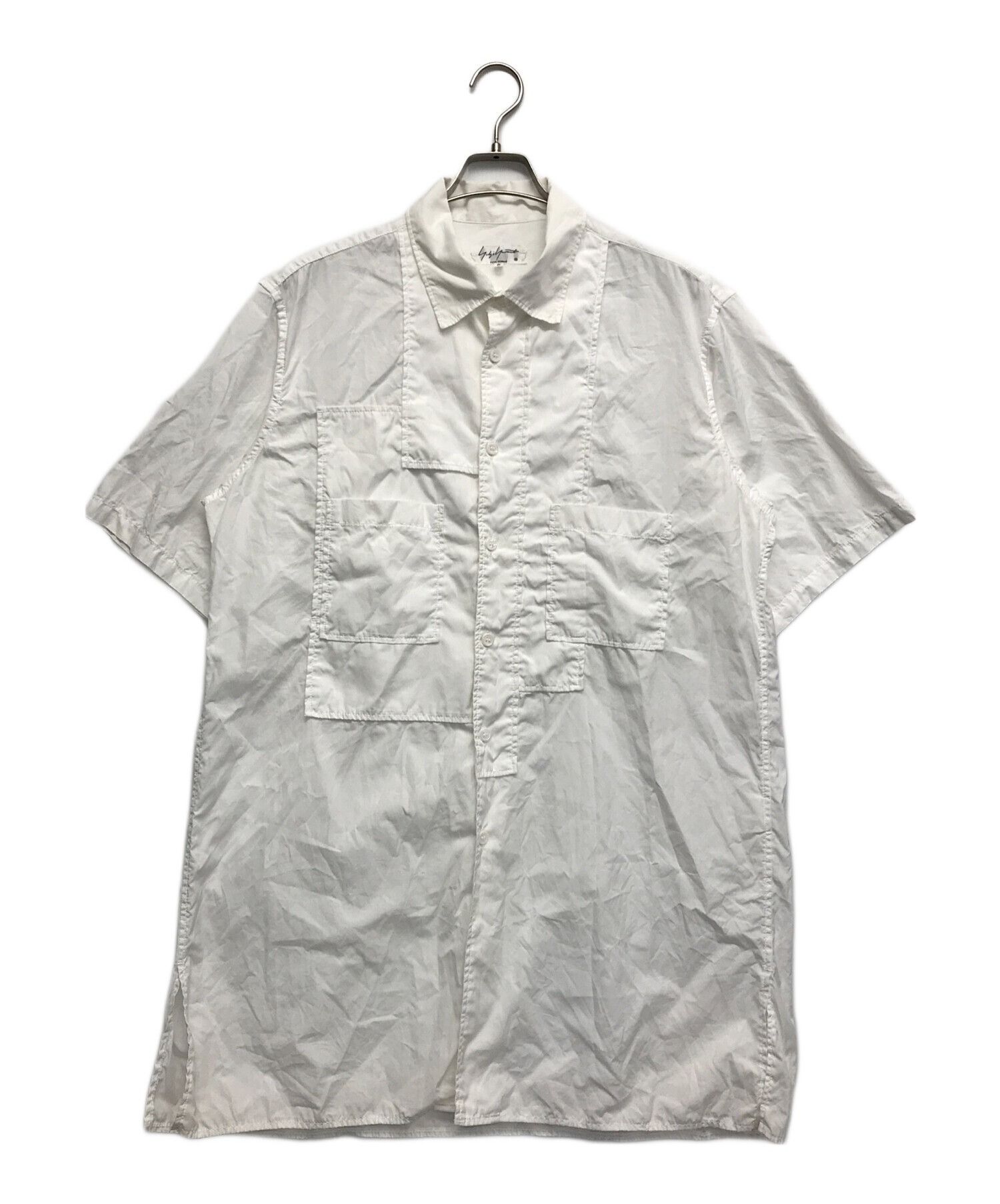 Yohji Yamamoto Pour Homme Short Sleeve Shirt HN-B65-035 WH 3
