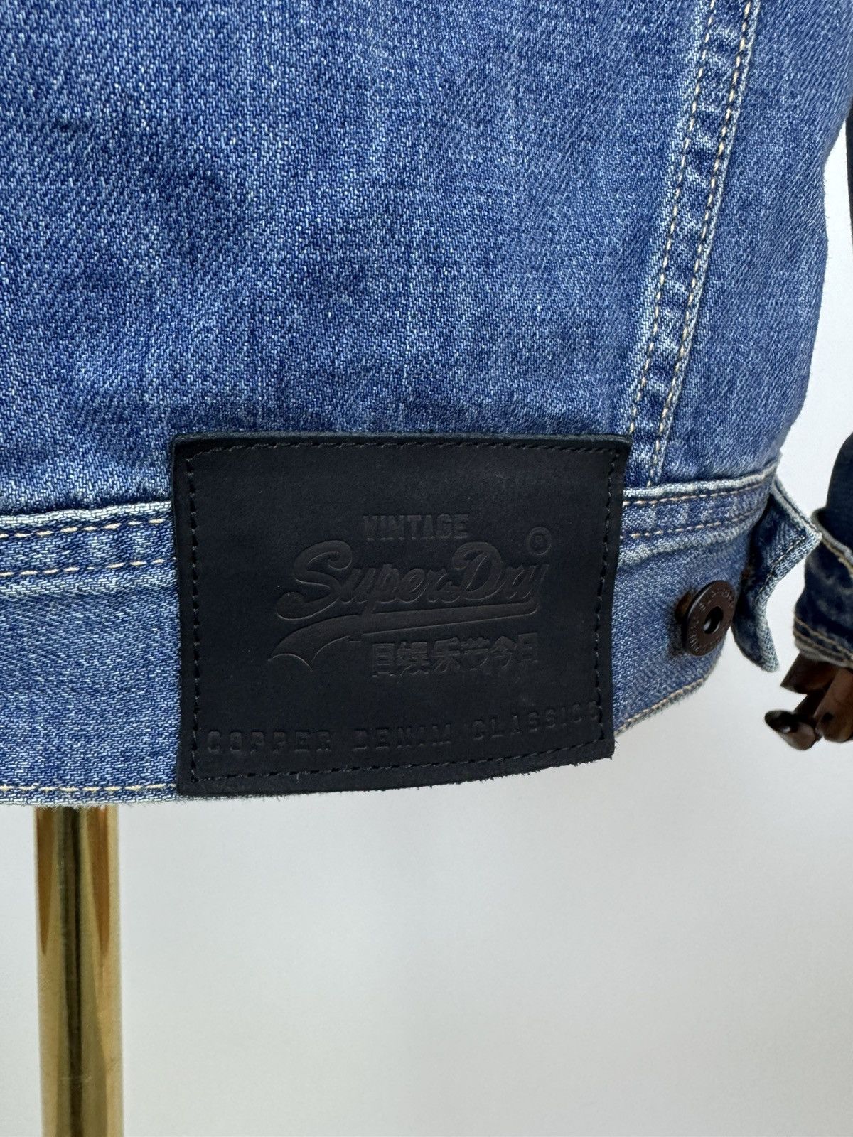 Superdry Superdry Army Division Denim Jacket biker motorcycle JKT Size US M / EU 48-50 / 2 - 11 Thumbnail