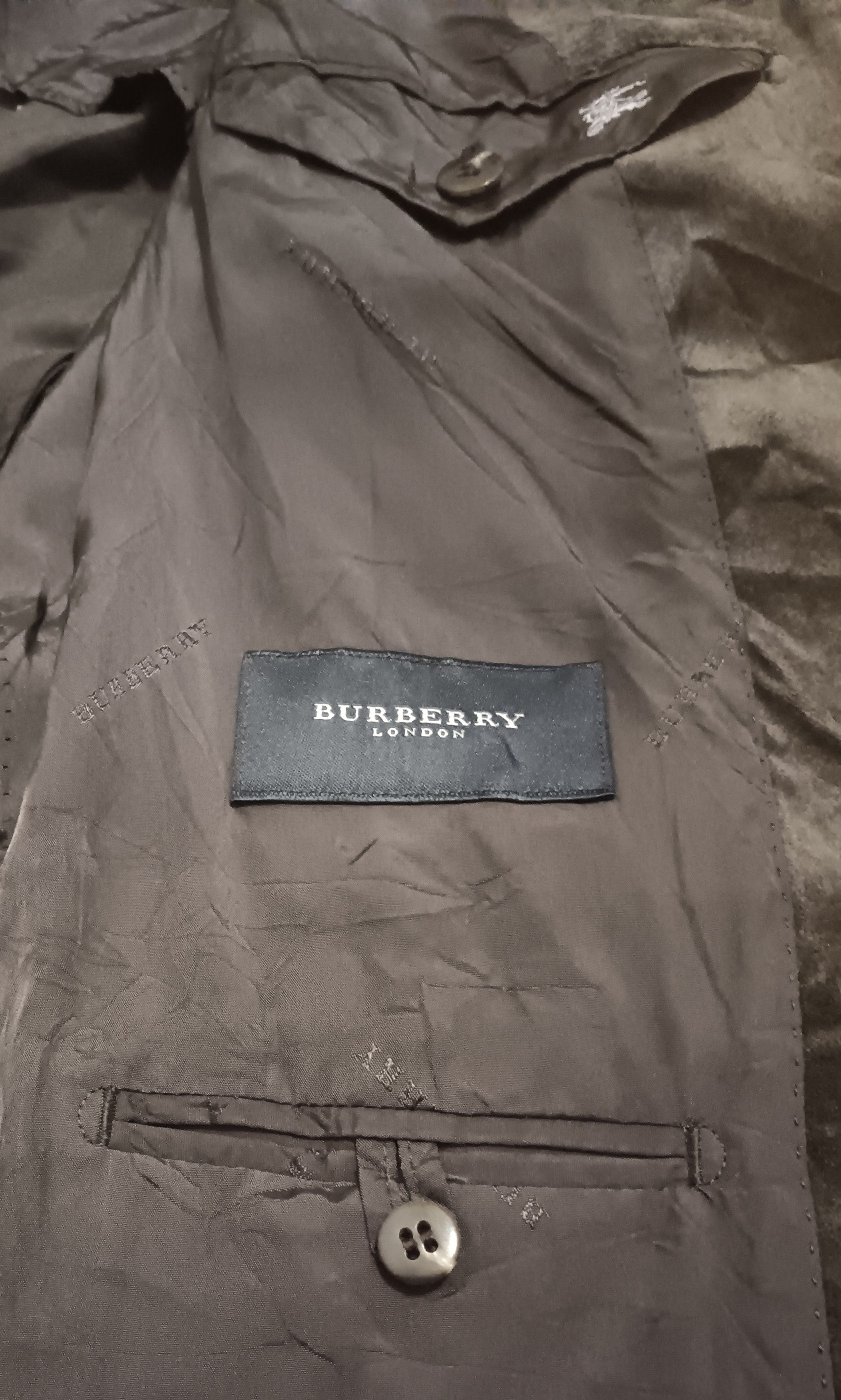 Burberry BURBERRY BLACK VELVET BLAZER Size US M / EU 48-50 / 2 - 2 Thumbnail