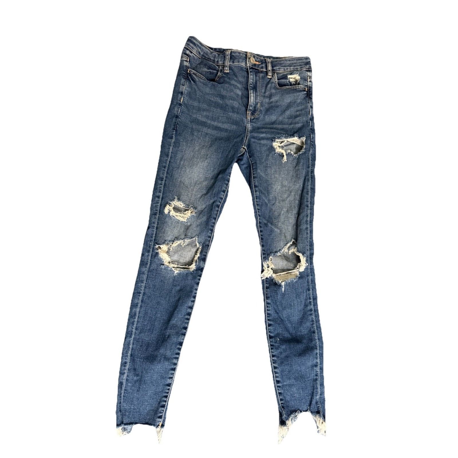 American Eagle Outfitters American Eagle Jeans Womens 4 Denim Pants Super Hi Rise Size 27" / US 4 / IT 40 - 4 Thumbnail