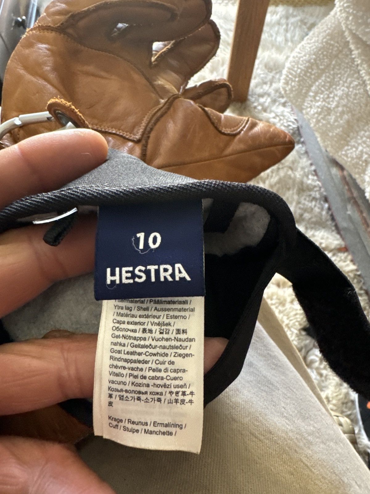 Hestra Hestra 10 Tan Gloves Size ONE SIZE - 5 Thumbnail