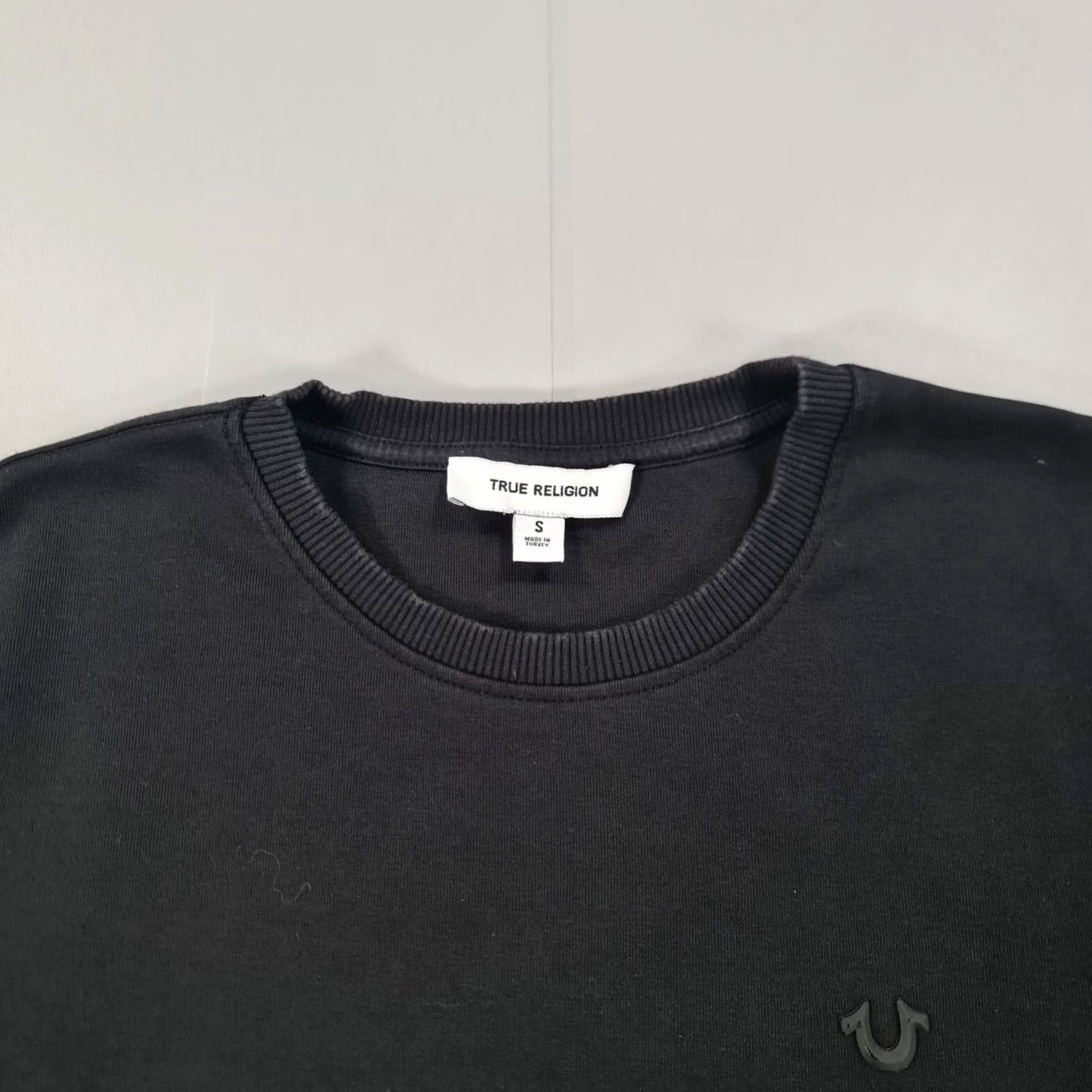 True Religion True Religion Sweatshirt Womens Black Small Long Sleeve Pullover Crew Neck Logo Fleece Cotton Poly 80/20 Size S / US 4 / IT 40 - 2 Thumbnail