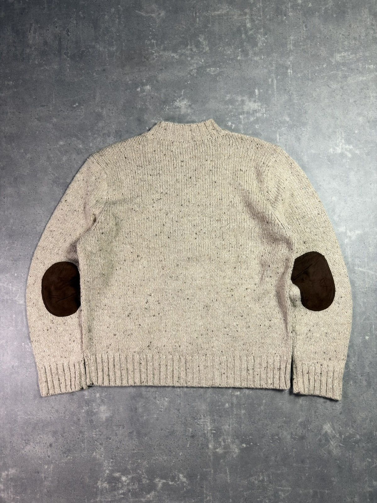 Polo Ralph Lauren Polo Ralph Lauren Wool Alpaca Oatmeal Elbow Patches Knit XL Size US XL / EU 56 / 4 - 2 Thumbnail