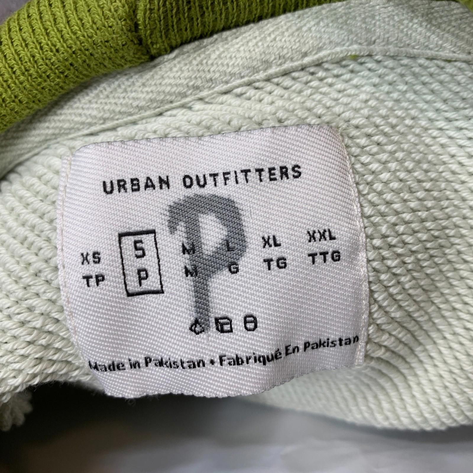 Urban Outfitters Mens Urban Outfitters Hoodie Small White Color Block (298) Size US S / EU 44-46 / 1 - 7 Thumbnail