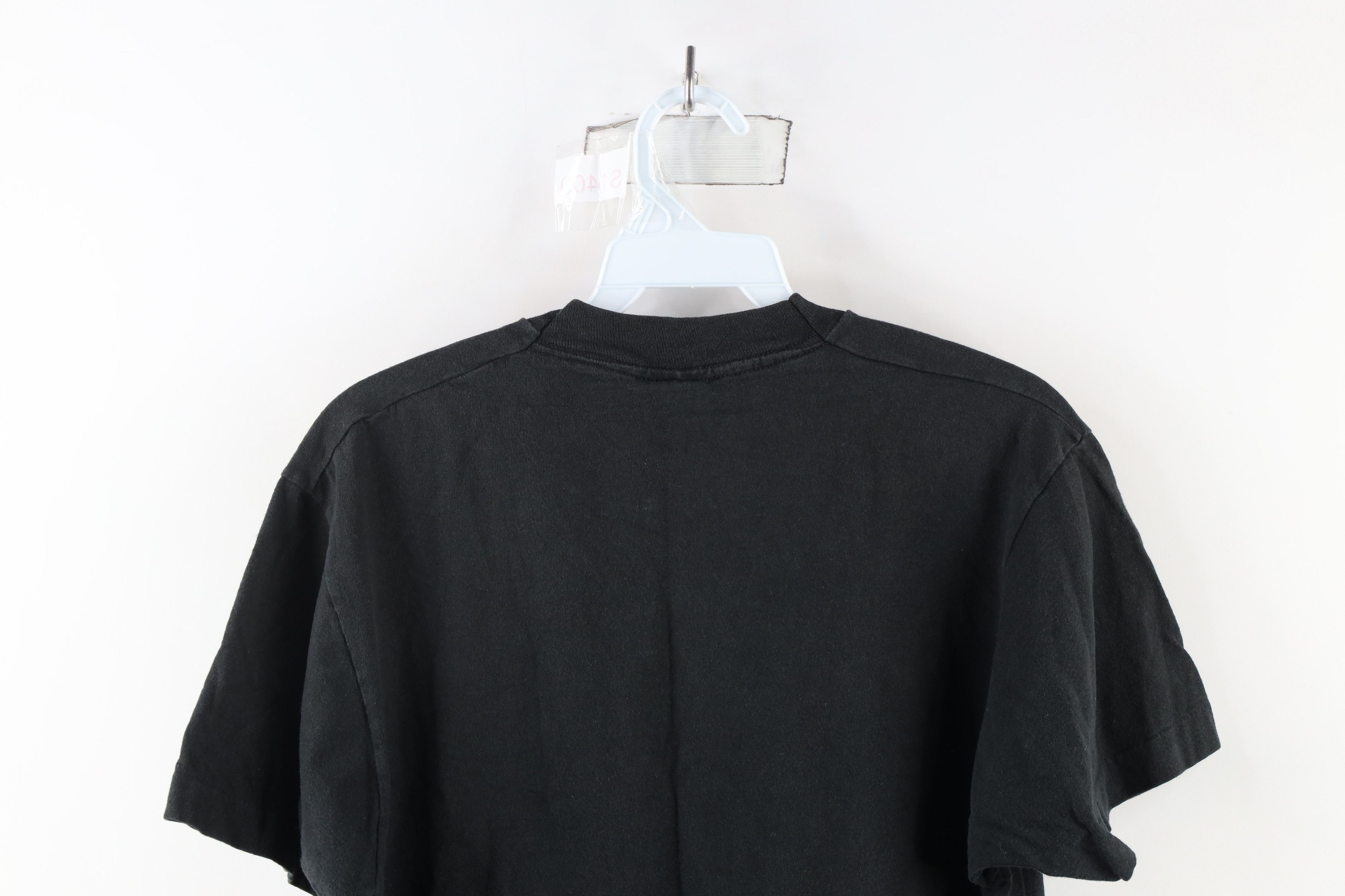 Vintage Vintage 90s Streetwear Blank Pocket T-Shirt Black Cotton USA Size US M / EU 48-50 / 2 - 9 Thumbnail