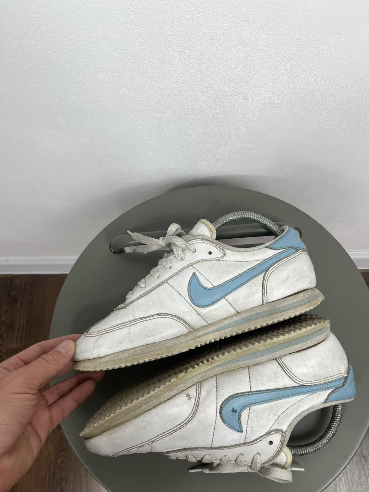 Nike Vintage 2002 Nike Cortez Women’s Sneakers White Blue Size US 9.5 / IT 39.5 - 9 Thumbnail