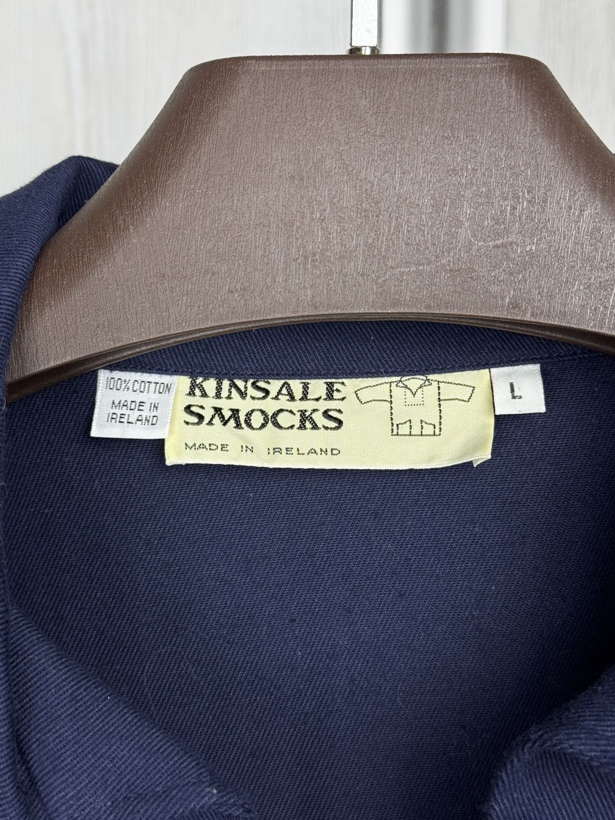 Other Vintage 70s 80s Kinsale Smocks Pullover Twill Fisherman Blue Size US L / EU 52-54 / 3 - 9 Thumbnail
