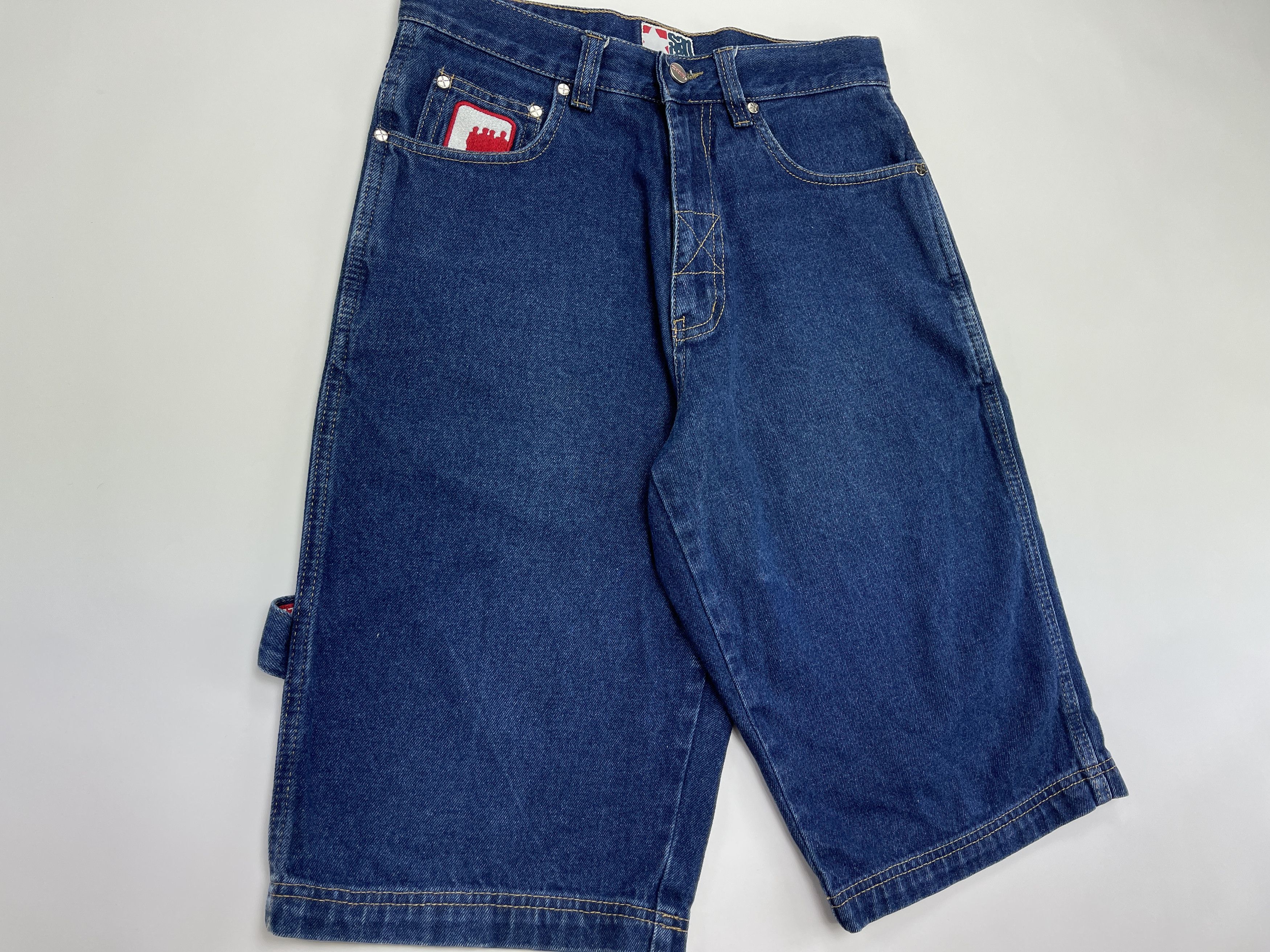 Vintage Sancezz jeans shorts, vintage skater shorts, 90s hip hop 30 Size US 30 / EU 46 - 6 Thumbnail