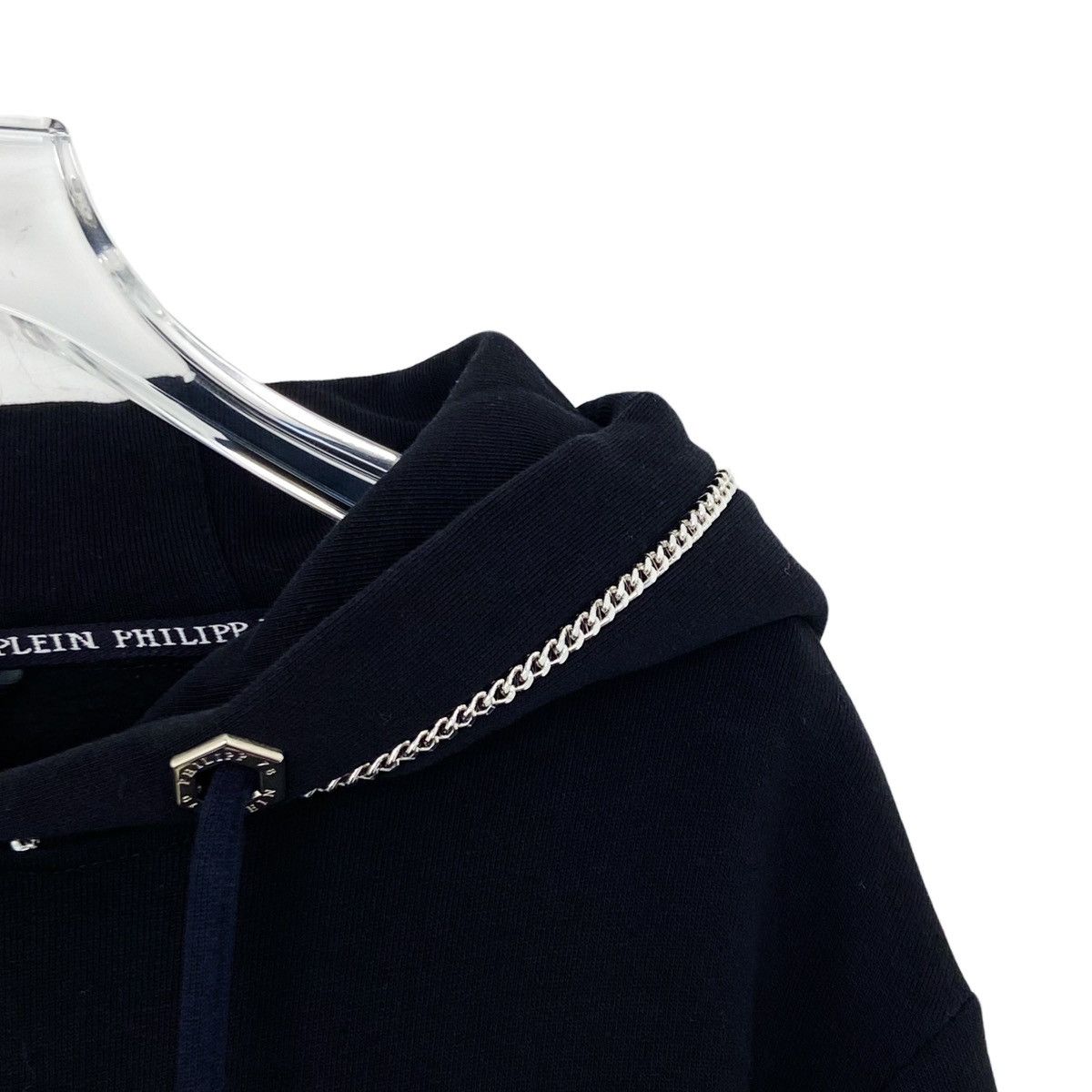 Philipp Plein PHILIPP PLEIN Cotton Fleece Lined Rhinestone Hoodie K26WX Size US L / EU 52-54 / 3 - 4 Thumbnail