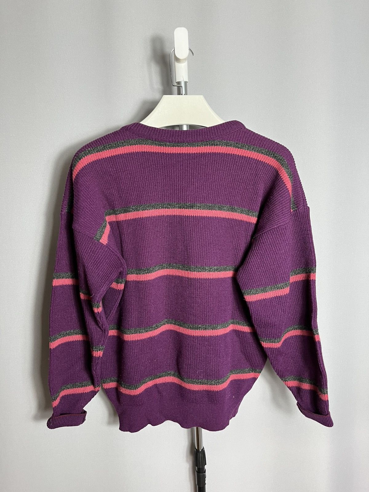 Lacoste Chemise Lacoste 90s sweater striped knit mens wool france Size US M / EU 48-50 / 2 - 9 Thumbnail