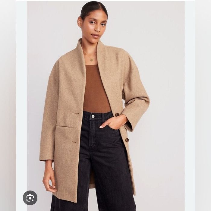 Old Navy Old Navy Tan Trench Coat for Women Size XL / US 12-14 / IT 48-50 - 1 Thumbnail
