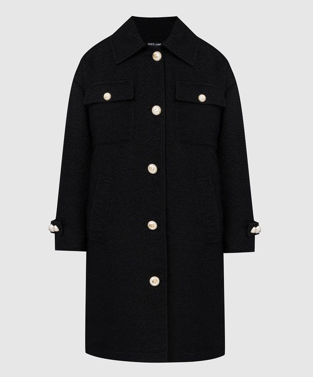 Dolce & Gabbana o1y0825 Coat in Black Size XS / US 0-2 / IT 36-38 - 1 Thumbnail