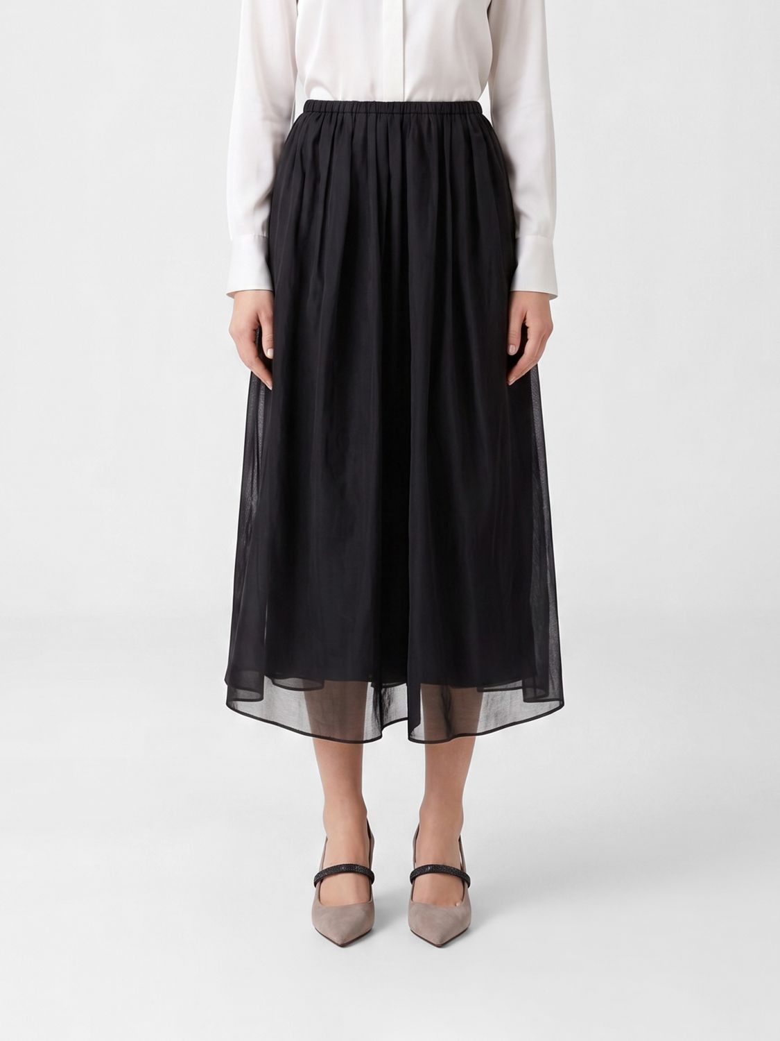 Brunello Cucinelli Brunello Cucinelli Skirt Woman Black Size 27" / US 4 / IT 40 - 1 Thumbnail
