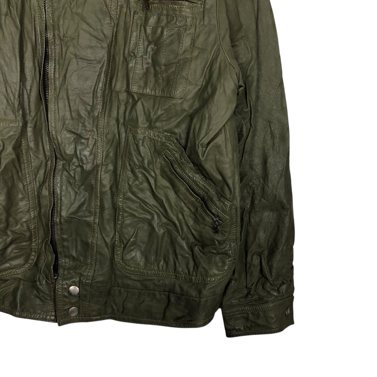Japanese Brand 🔥VINTGE BIKER LEATHER JACKET BLANKET A REX ISSEY MIYAKE Size US L / EU 52-54 / 3 - 8 Thumbnail