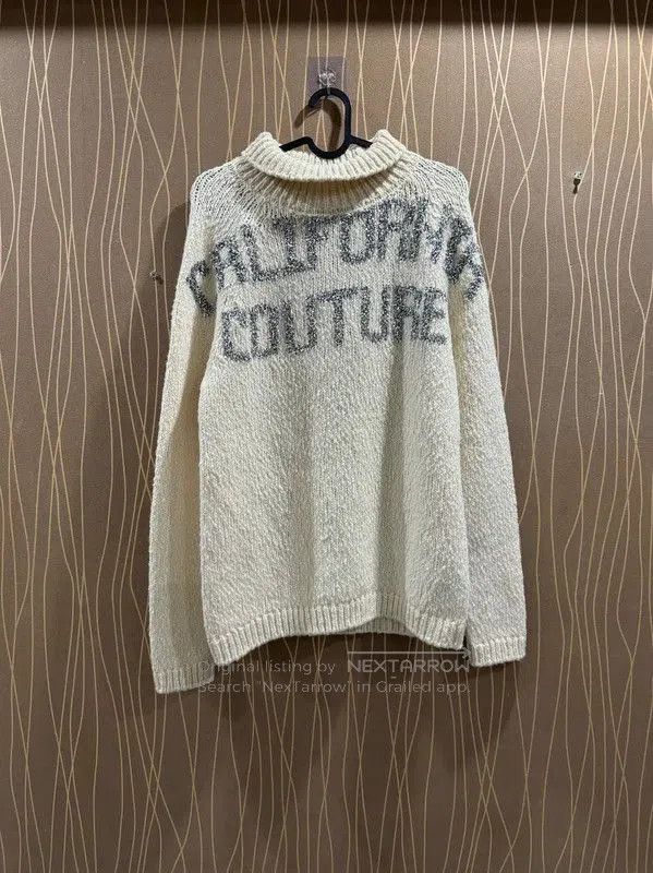 Dior Dior Cream Wool Sweater with California Couture Print . Size XS / US 0-2 / IT 36-38 - 1 Thumbnail