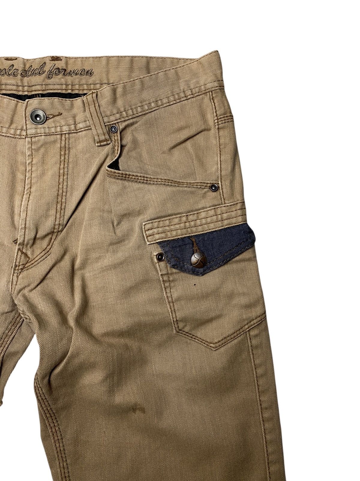 If Six Was Nine 2000's Nicole Club Flared Buckle Multipocket Pants Size US 31 - 6 Thumbnail