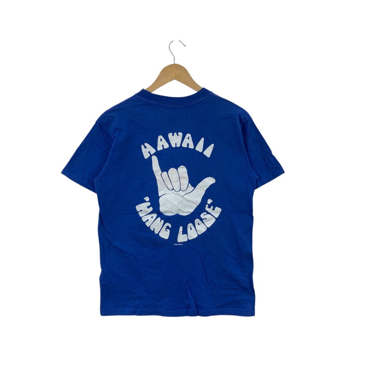 Vintage Vintage 90s HAWAII HANG LOOSE Surf Beach Tee Shirt Top Hand Size US M / EU 48-50 / 2 - 1 Thumbnail