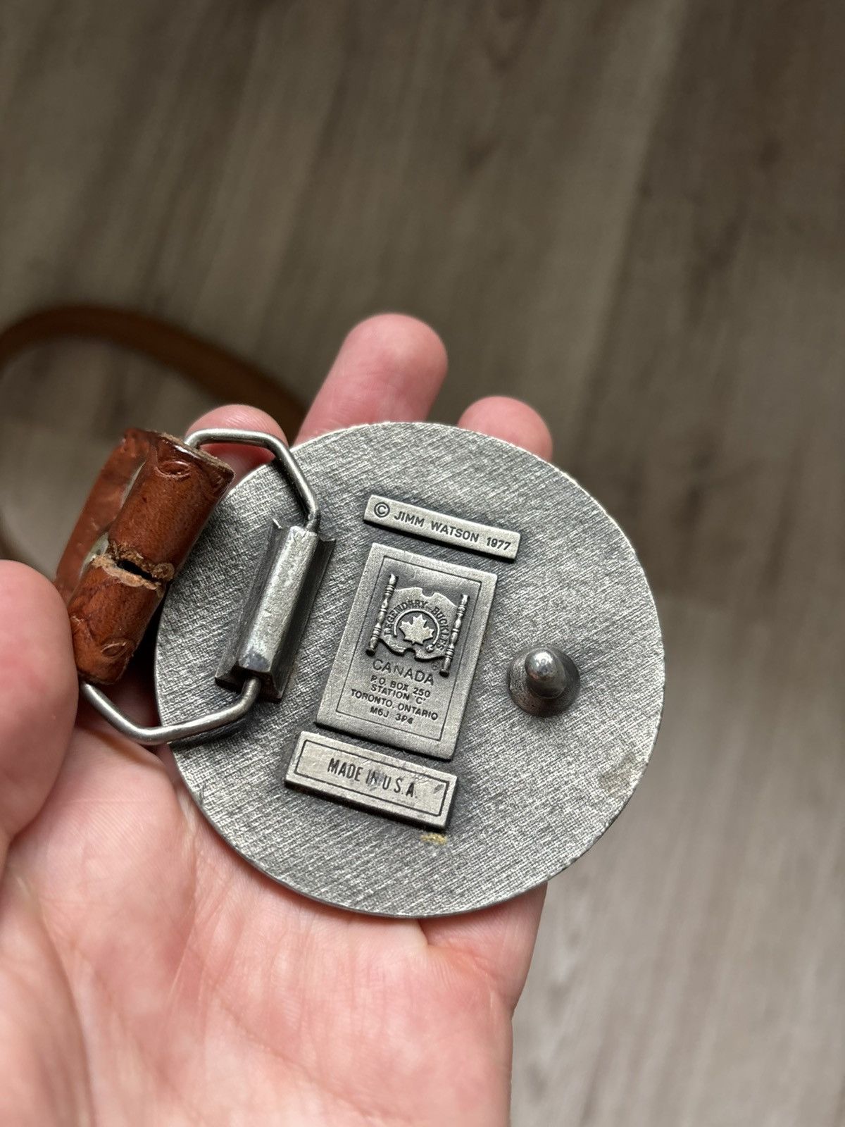 Other Jimm Watson 1977 – Canada 5 Cents 1937 Beaver Belt Buckle Size ONE SIZE - 5 Thumbnail