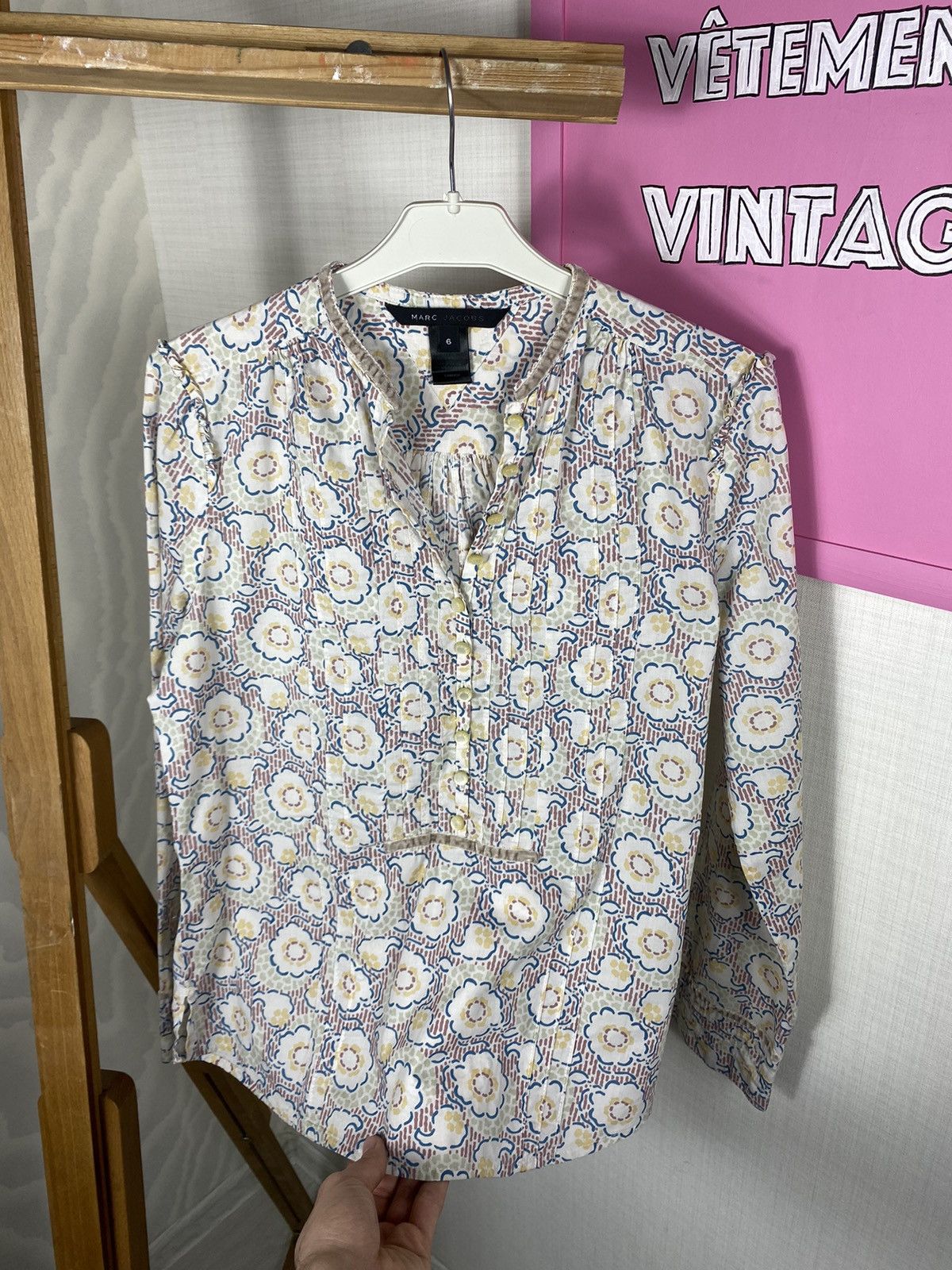 Marc Jacobs Marc Jacobs Blouse Flower Size S / US 4 / IT 40 - 8 Thumbnail