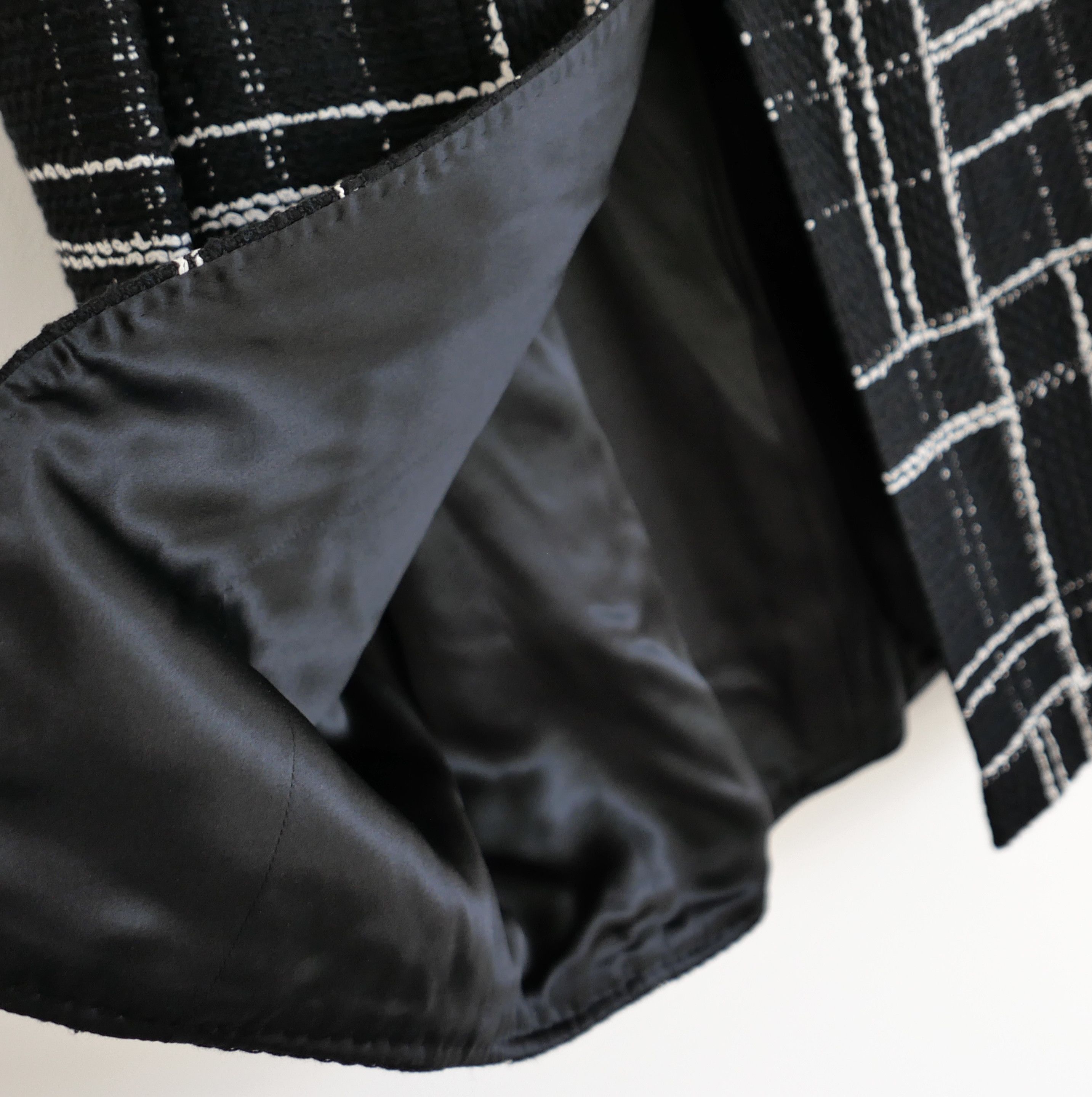 Chanel Chanel Pre-Fall 2023 23A Black & White Plaid Tweed Coat Size XS / US 0-2 / IT 36-38 - 7 Thumbnail