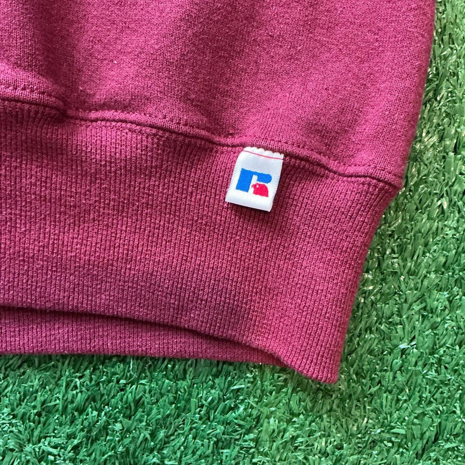 Russell Athletic Vintage 90s Russell Athletic Burgundy Crewneck Size XL Size US XL / EU 56 / 4 - 2 Thumbnail