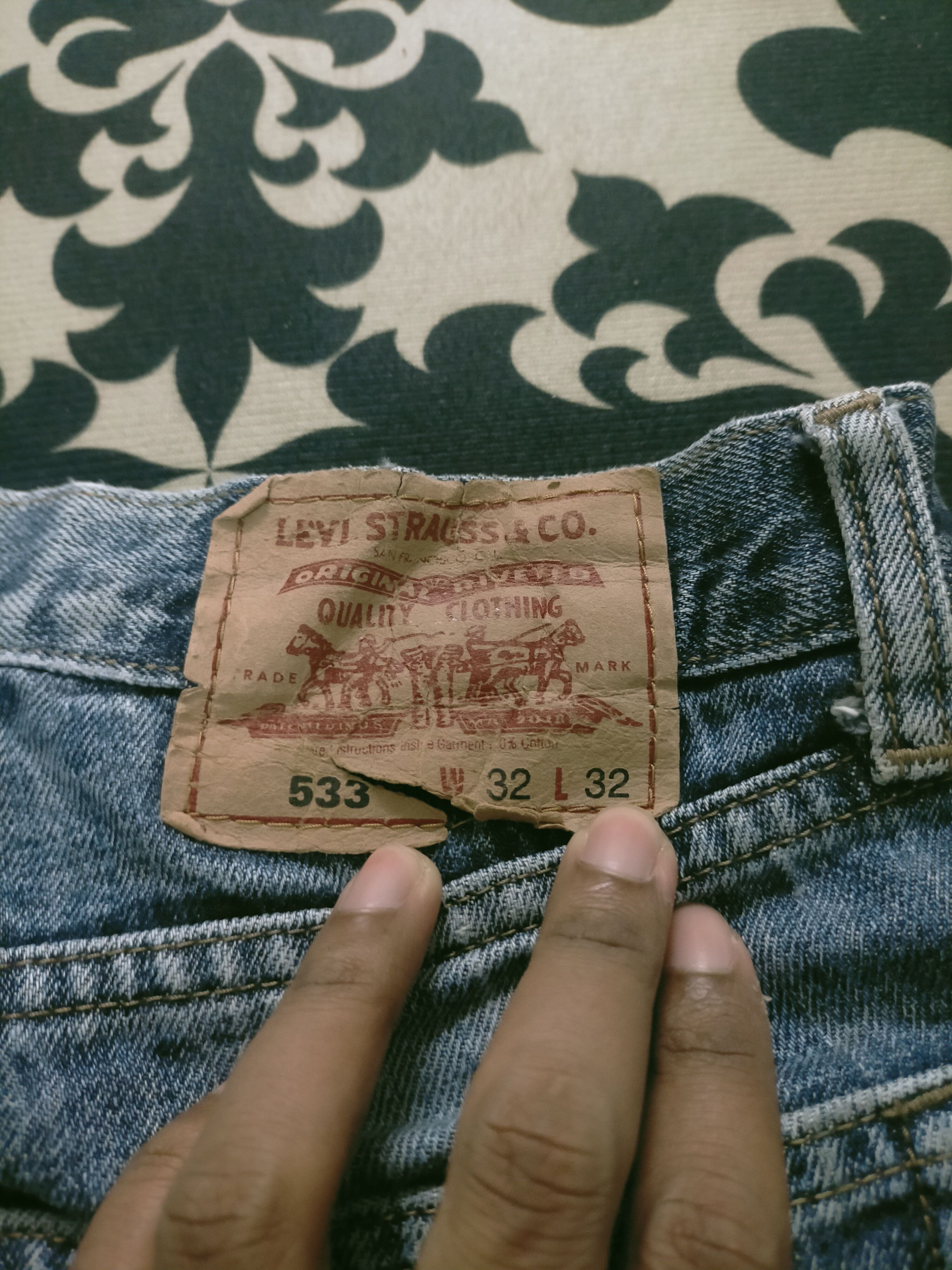 Levi's 🔥Vintage🔥 Levis 533 Washed Distressed Jeans Size US 31 - 8 Thumbnail