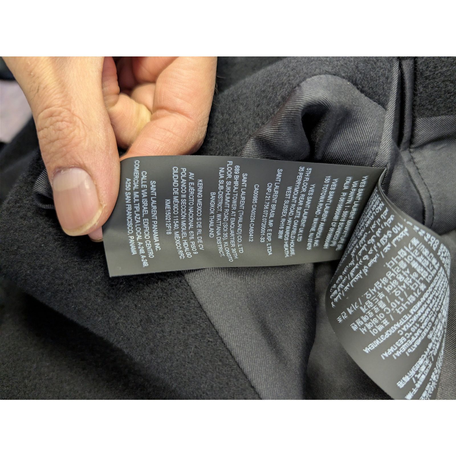 Saint Laurent Paris o1rshd1 Manteau Oversize Brosse oversized brush coat Black Size US S / EU 44-46 / 1 - 19 Thumbnail