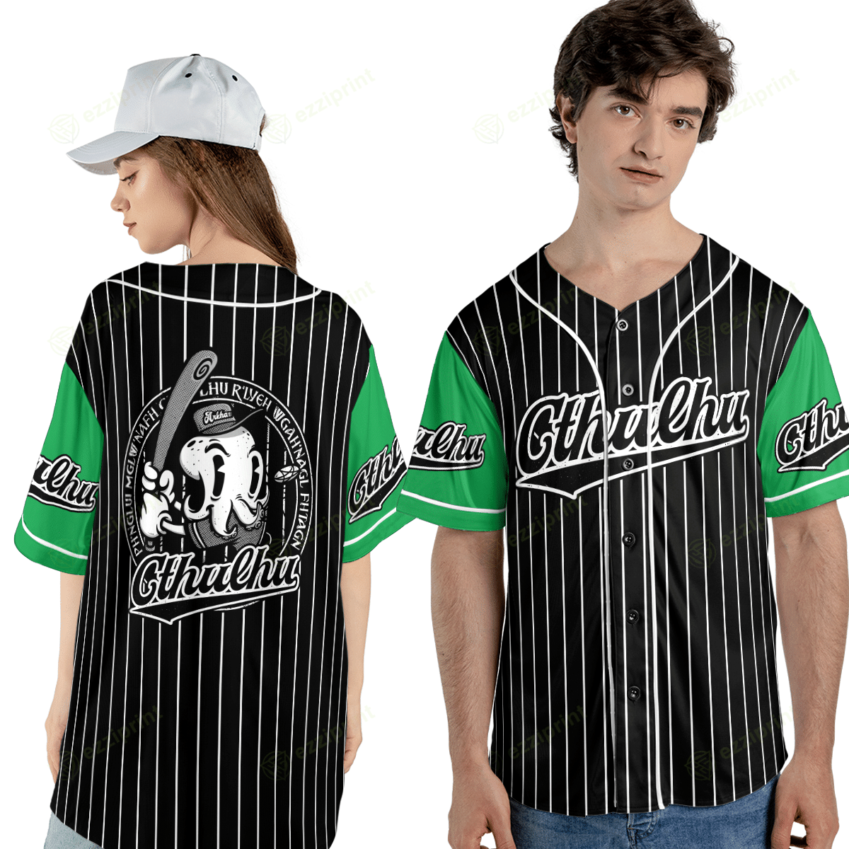 The Unbranded Brand Cthulhu Baseball Jersey, Jersey Shirt Size US M / EU 48-50 / 2 - 1 Thumbnail
