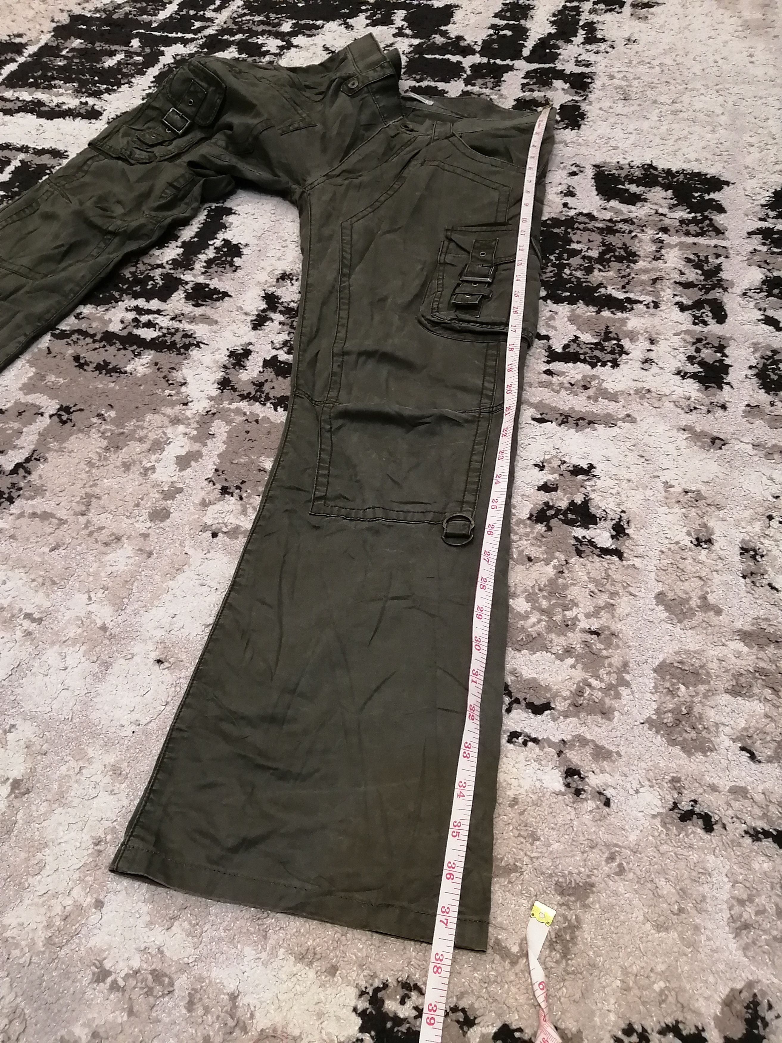 Michel Klein Vintage Michel Klein Double Knee Flared Tactical Pants Size US 31 - 13 Thumbnail