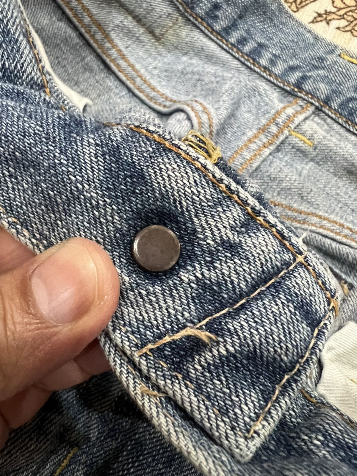 Edwin Vintage Edwin 505zx Selvedge Faded Jean Size US 31 - 10 Thumbnail