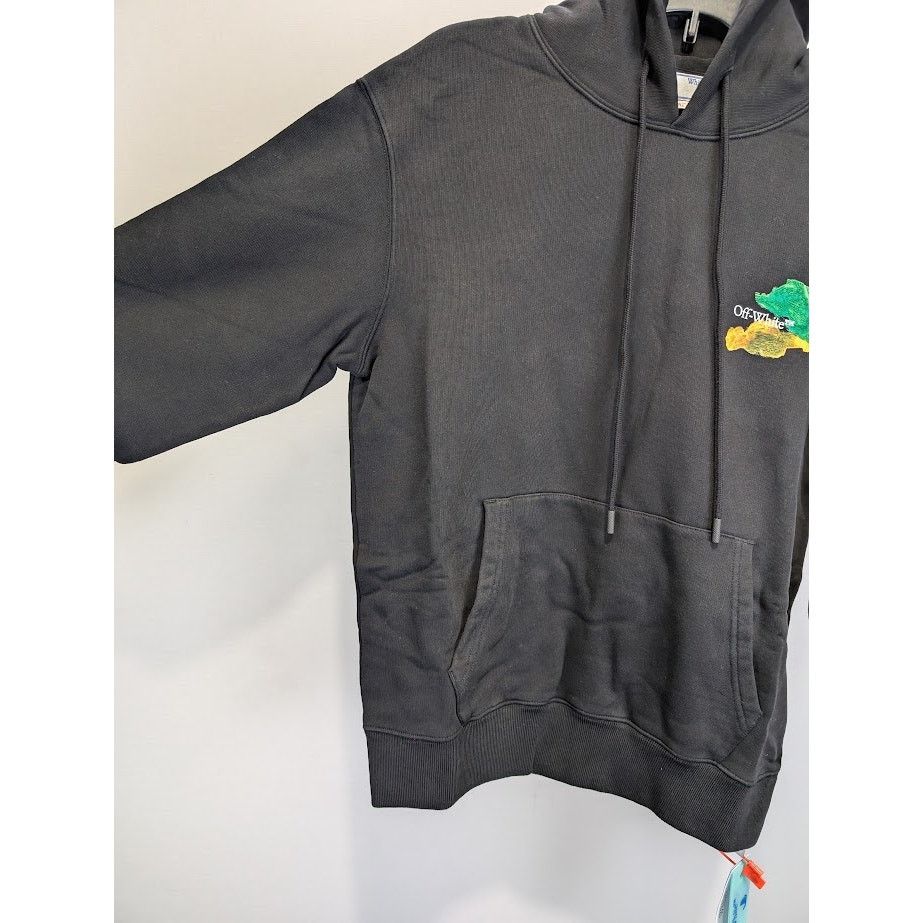 Off-White o1rshd1 Brush Arr Slim Hoodie in Black Multicolor Size US S / EU 44-46 / 1 - 7 Thumbnail