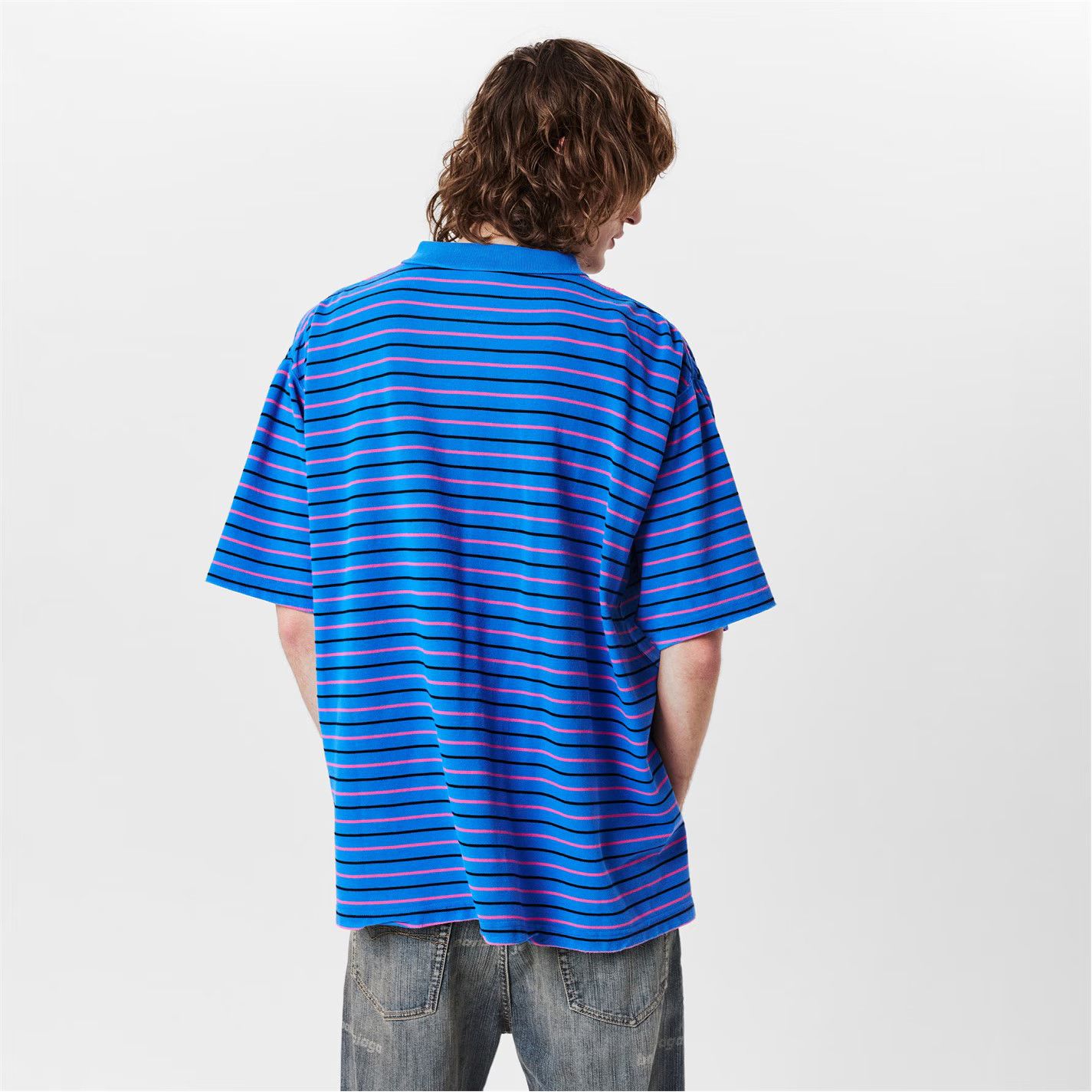 Balenciaga o1g2r1mq0226 Regular Short Sleeve Polo Shirt In Multicolor Size US M / EU 48-50 / 2 - 4 Thumbnail