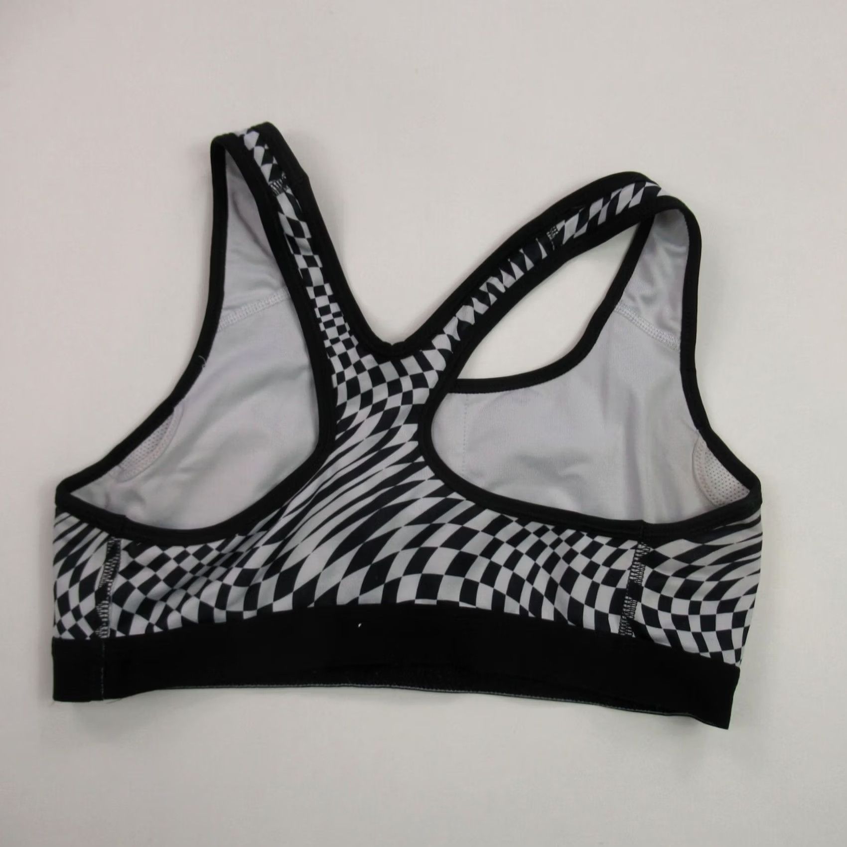 Nike Nike Pro Bra Medium Checkered Support Lightweight Workout Activewear Womens Size ONE SIZE - 2 Thumbnail