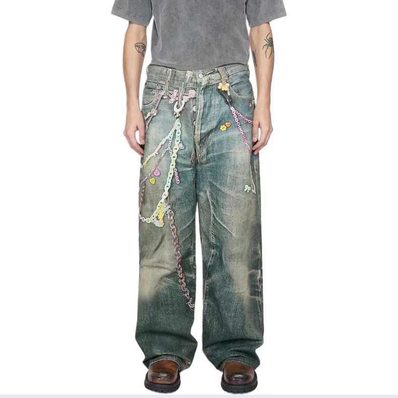 Acne Studios Acne Studios size US 50 SS25 1981M Worn Wash Candy Chain 3 Size 34" / US 12 / IT 48 - 6 Thumbnail