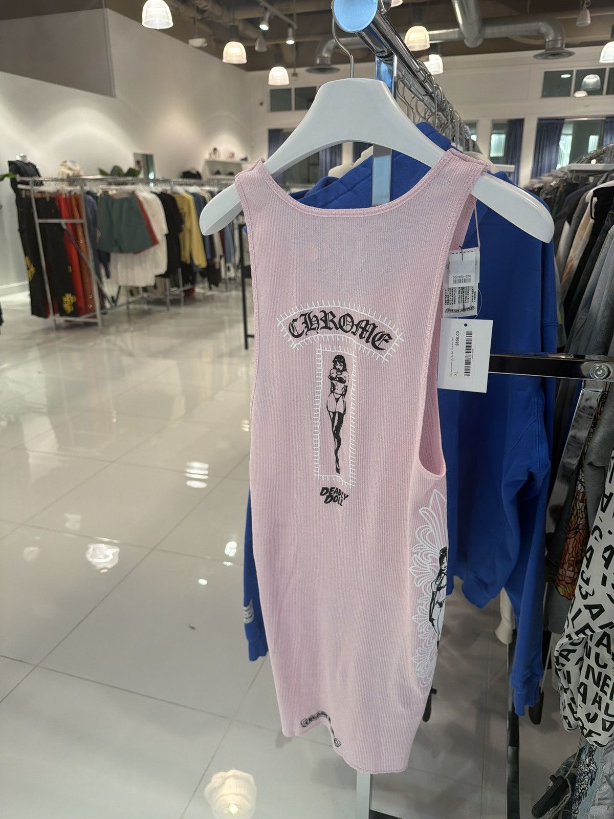 Chrome Hearts × Deadly Doll Chrome Hearts Deadly Doll Rib Tank Size US XL / EU 56 / 4 - 2 Thumbnail
