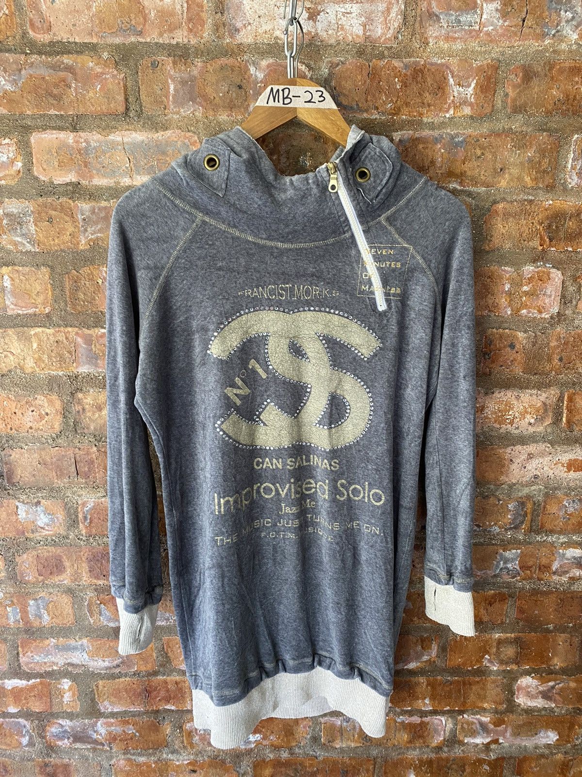 FranCisT MOR.K.S 2000s logo long hoodie Size US S / EU 44-46 / 1 - 2 Thumbnail