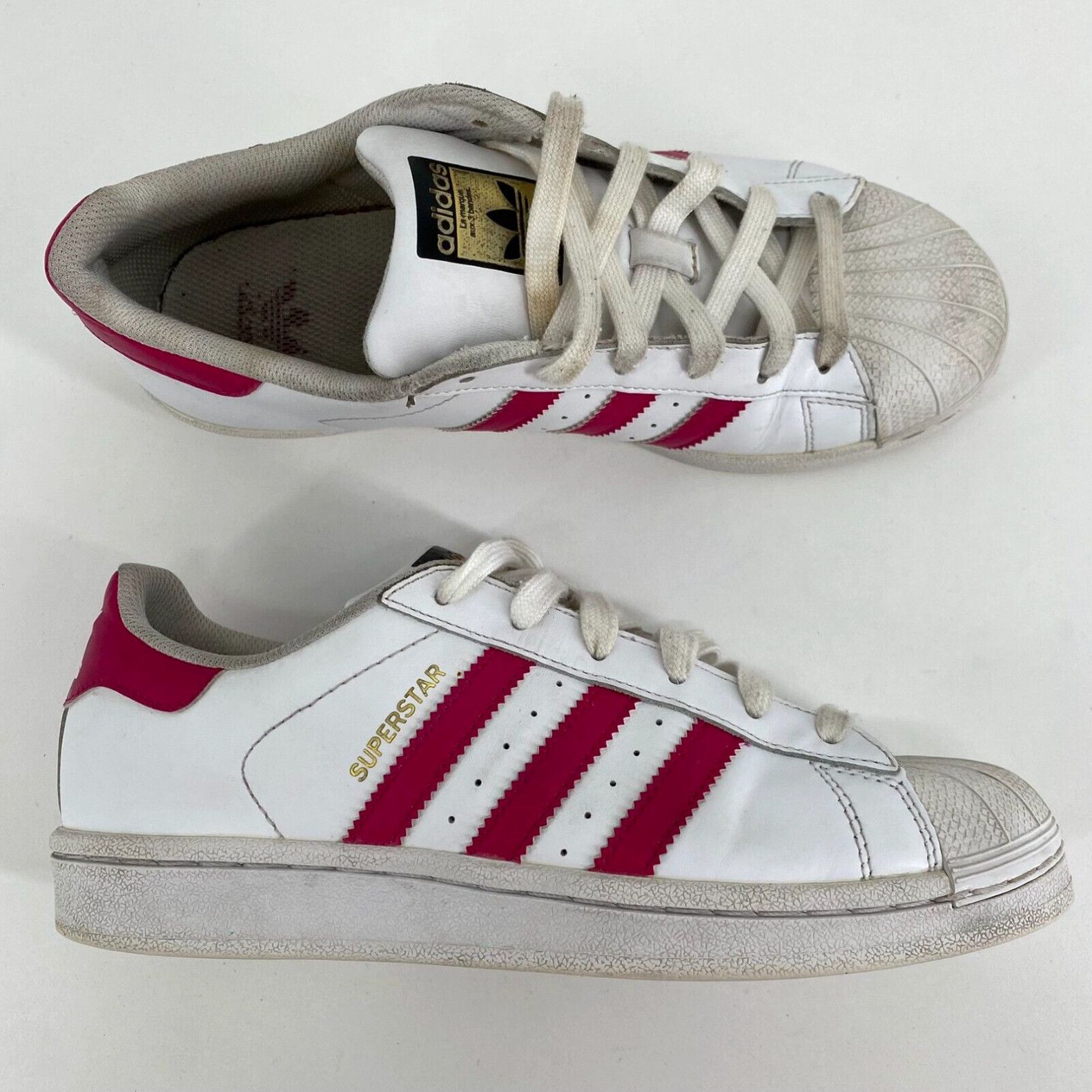 Adidas Adidas Originals Superstar B23644 Sneakers Women s Size 5.5 White Pink 2016 Grailed