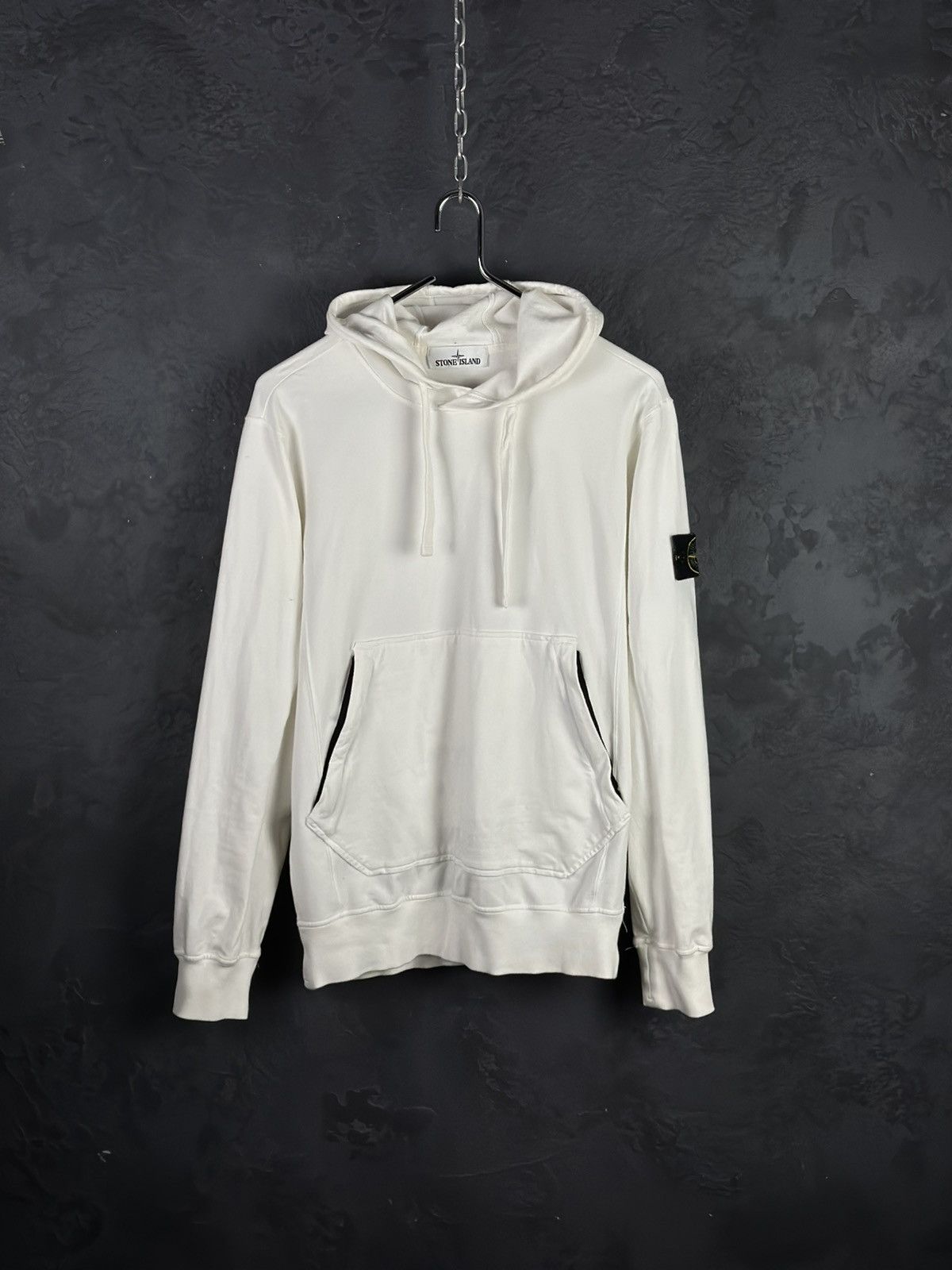Stone Island Stone Island Men’s White Hoodie Size S-M Size US S / EU 44-46 / 1 - 2 Thumbnail