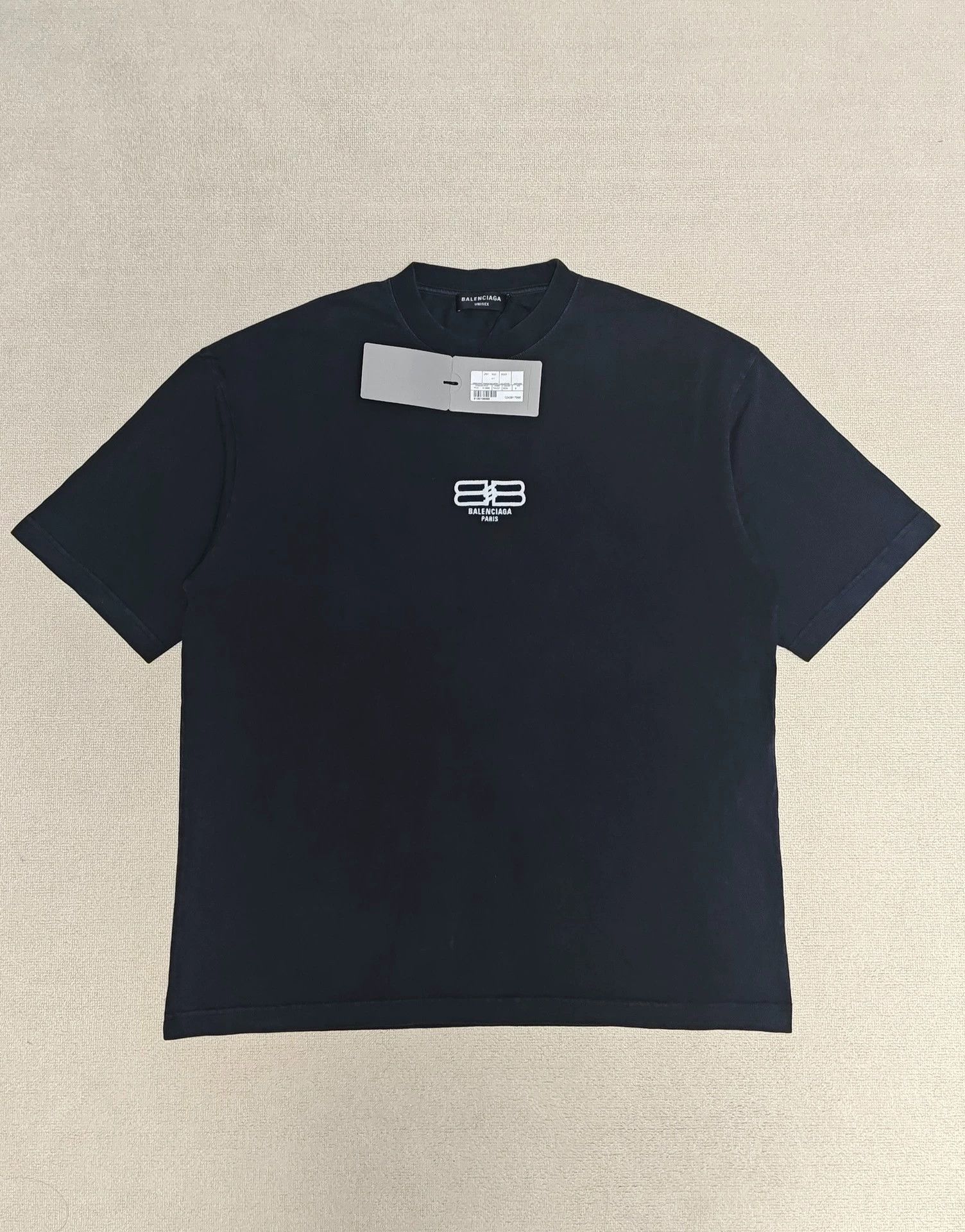 Balenciaga Balenciaga 23ss Black Double B Embroidered Logo Short 