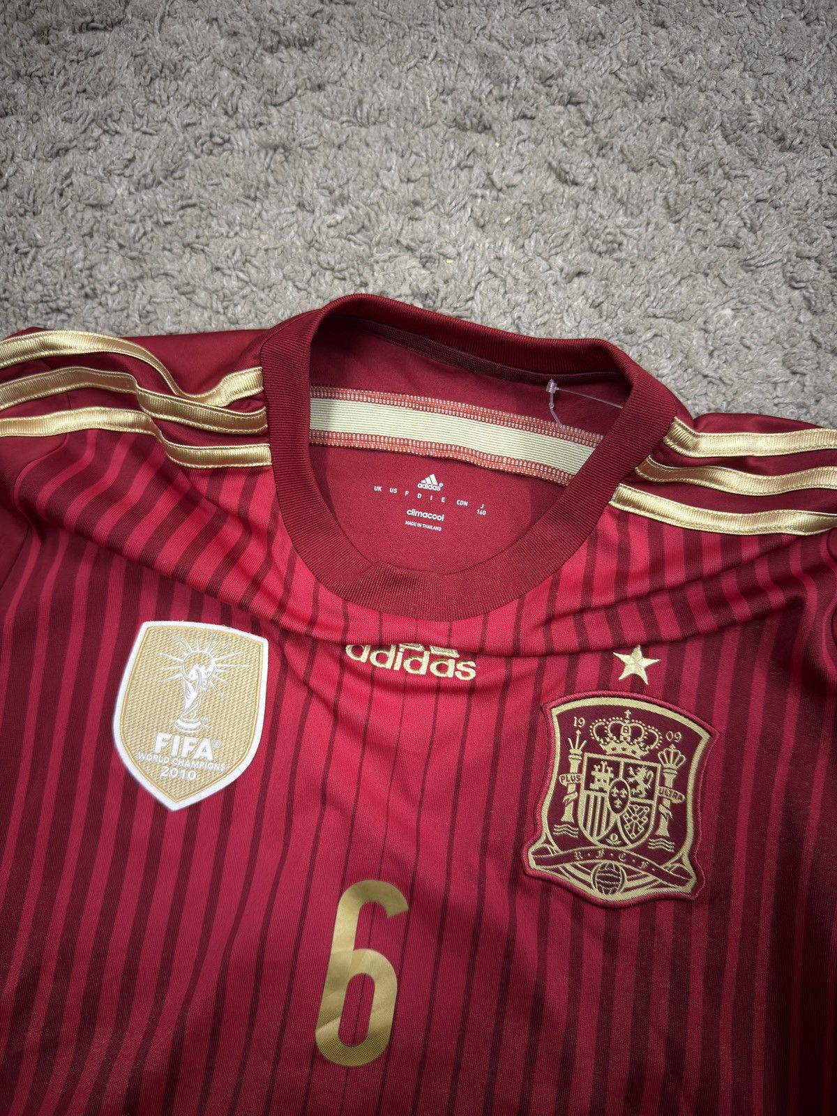Adidas Spain Home Jersey World Cup 2014 Size US XS / EU 42 / 0 - 4 Thumbnail