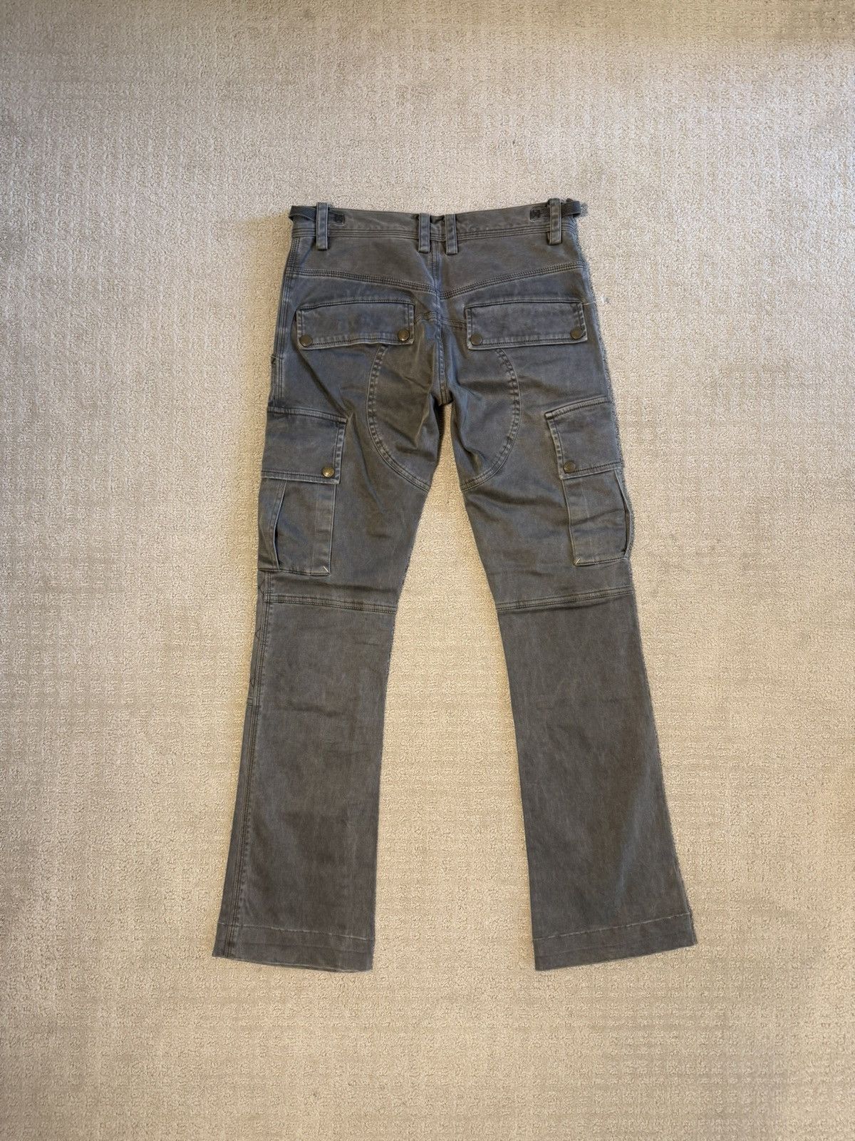 Tete Homme Issey Miyake x Tete Homme Cargo Biker Flare Jeans Size US 29 - 2 Thumbnail
