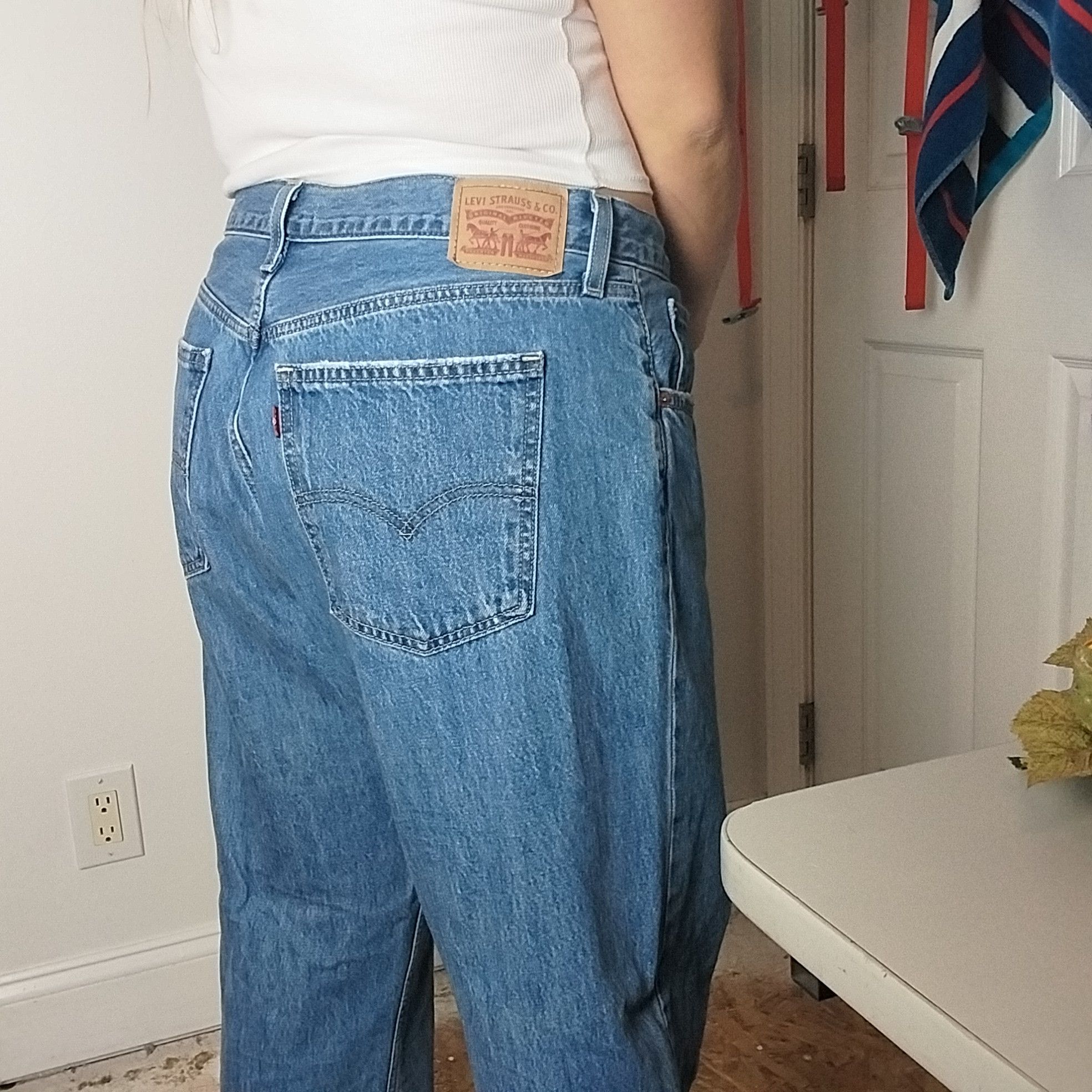 Levi's Low pro straight jeans Size 33" - 3 Thumbnail