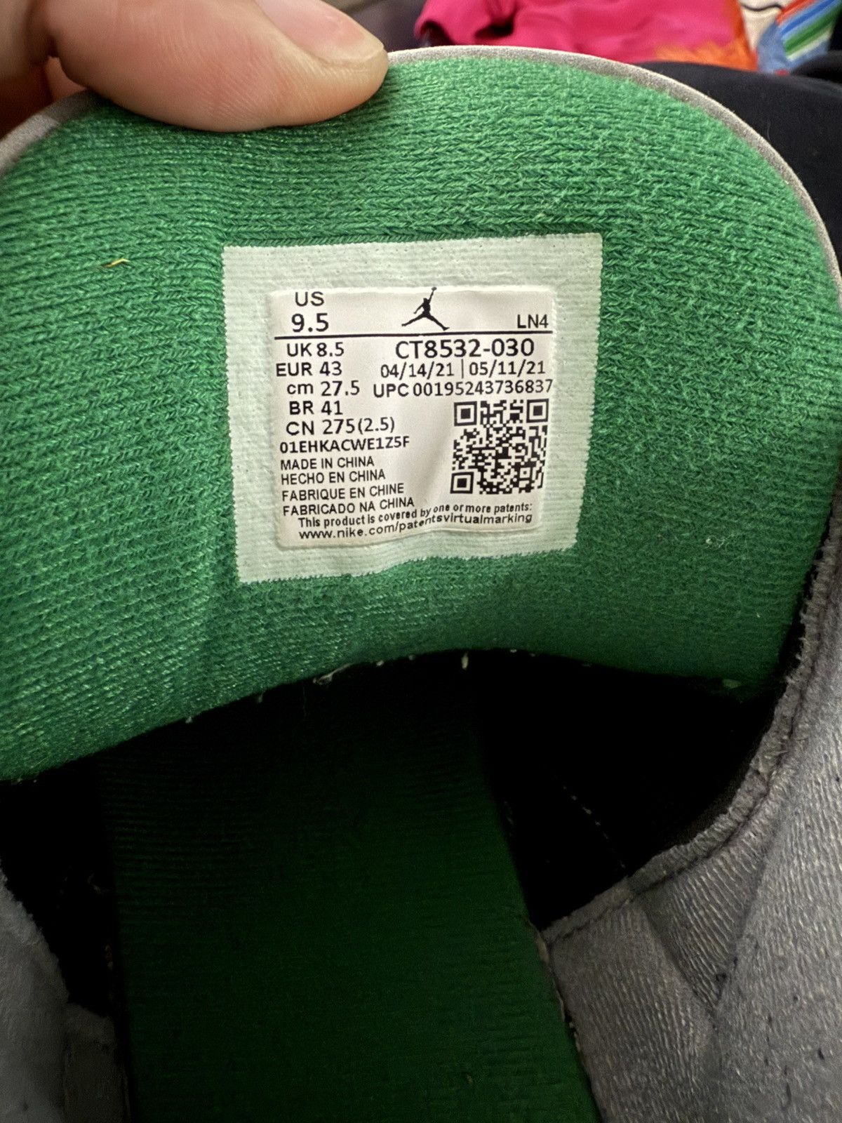 Jordan Brand Pine Green 3s Size US 9.5 / EU 42-43 - 6 Thumbnail