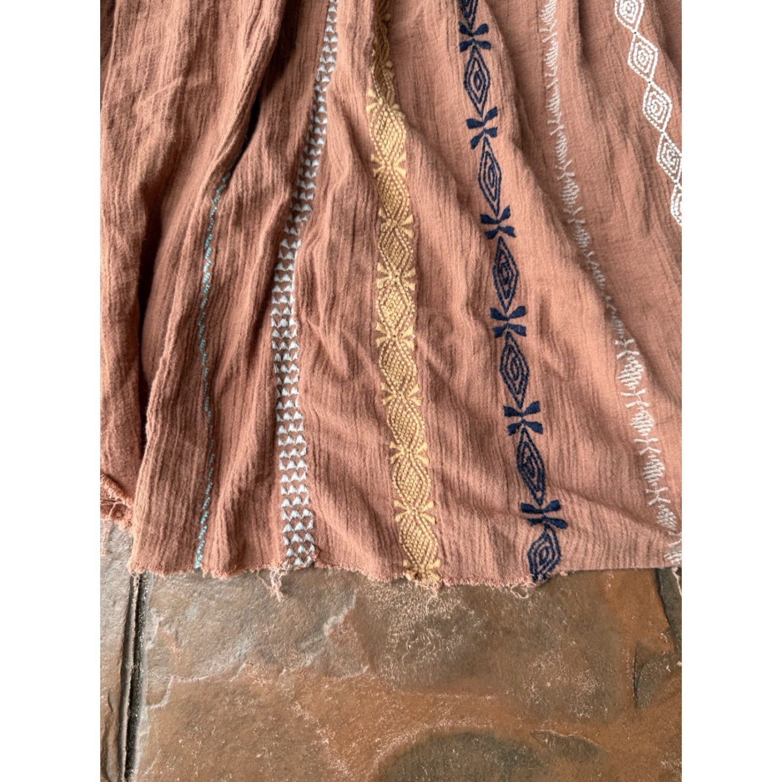 Free People Free People FP One Kathna Skirt Women’s XS Boho Frayed Hem Size 26" / US 2 / IT 38 - 6 Thumbnail