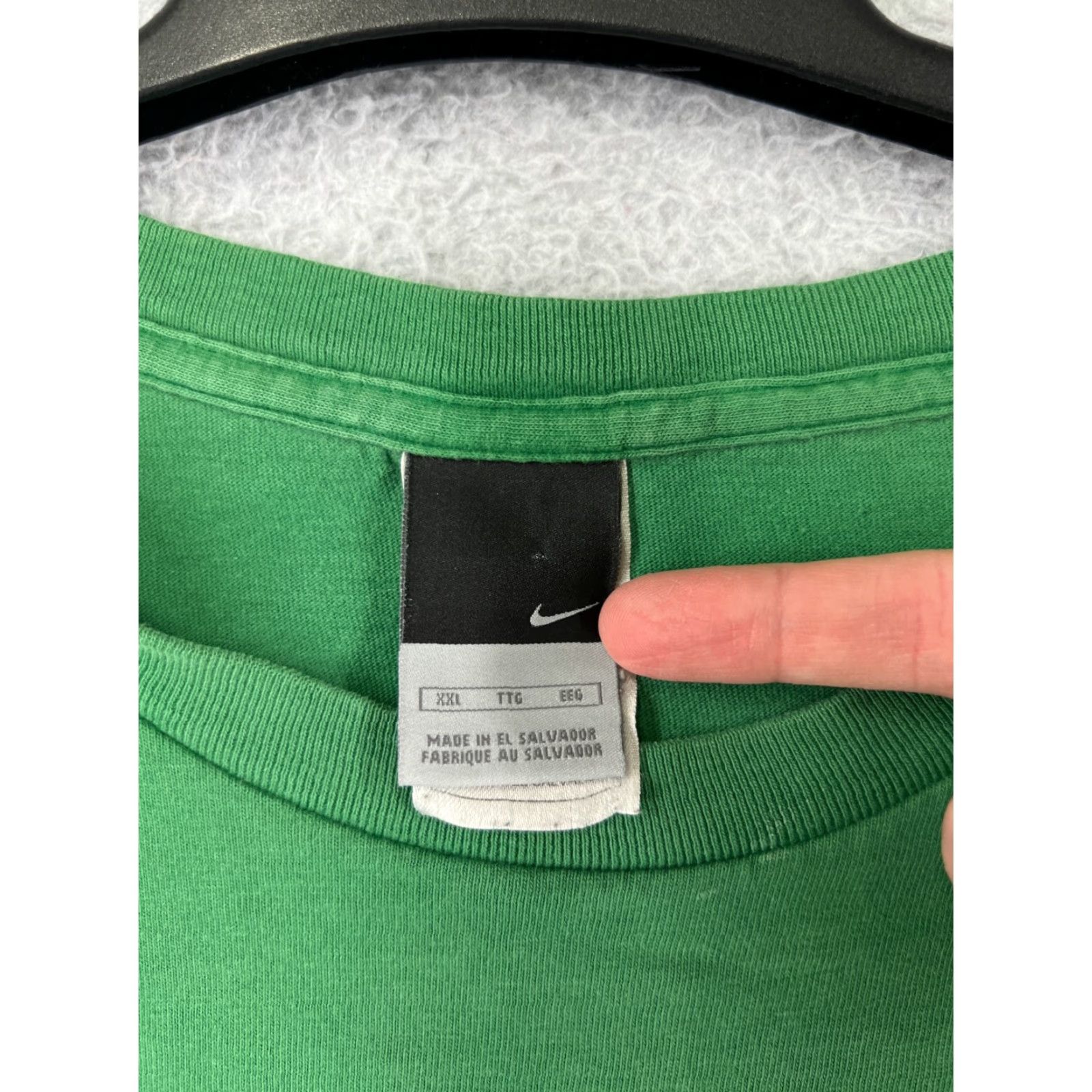 Nike Nike T-Shirt Men 2XL Green Logo Athletic Short Sleeve Crew Neck Sports Size US XXL / EU 58 / 5 - 4 Thumbnail