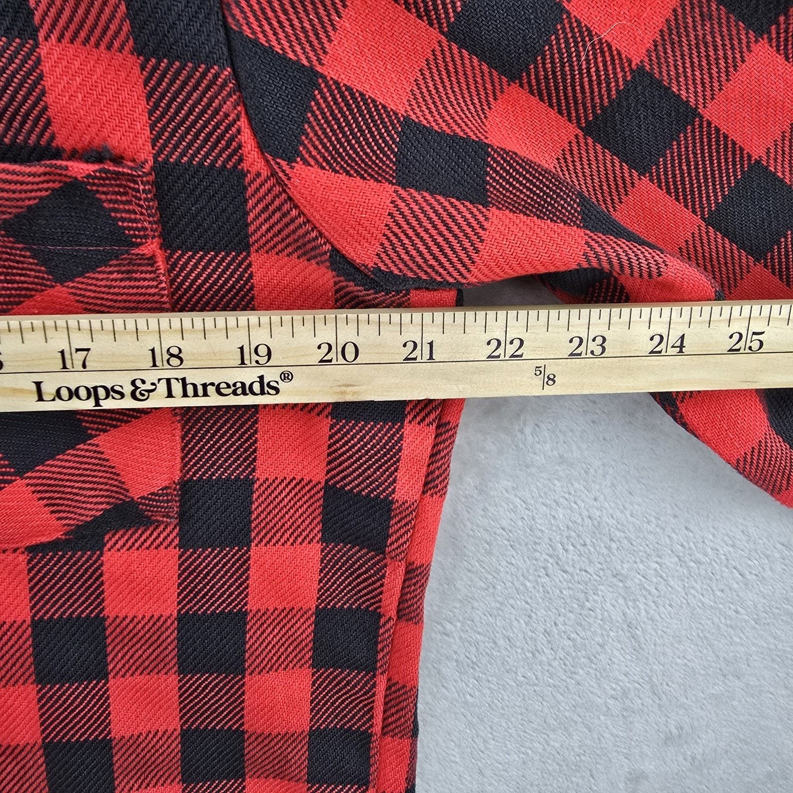 Sears Vintage 70s Kings Road Sears Plaid Flannel Mens Medium Red Size US M / EU 48-50 / 2 - 7 Thumbnail