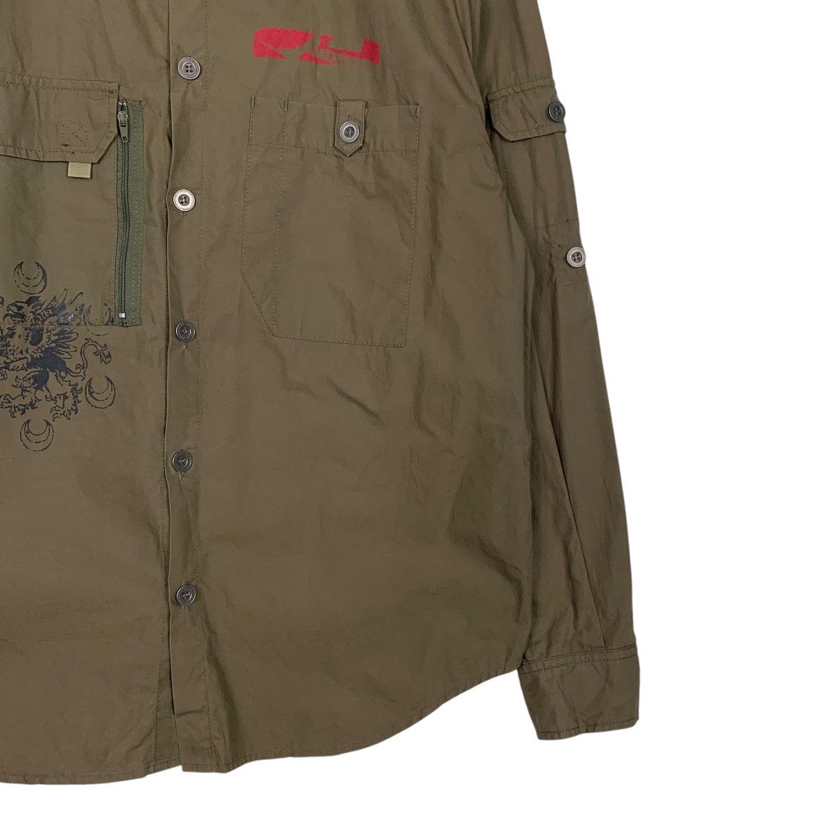 Japanese Brand GALVANIZE DESIGN Long Sleeve Button up Shirt #2473-C111 Size US L / EU 52-54 / 3 - 4 Thumbnail