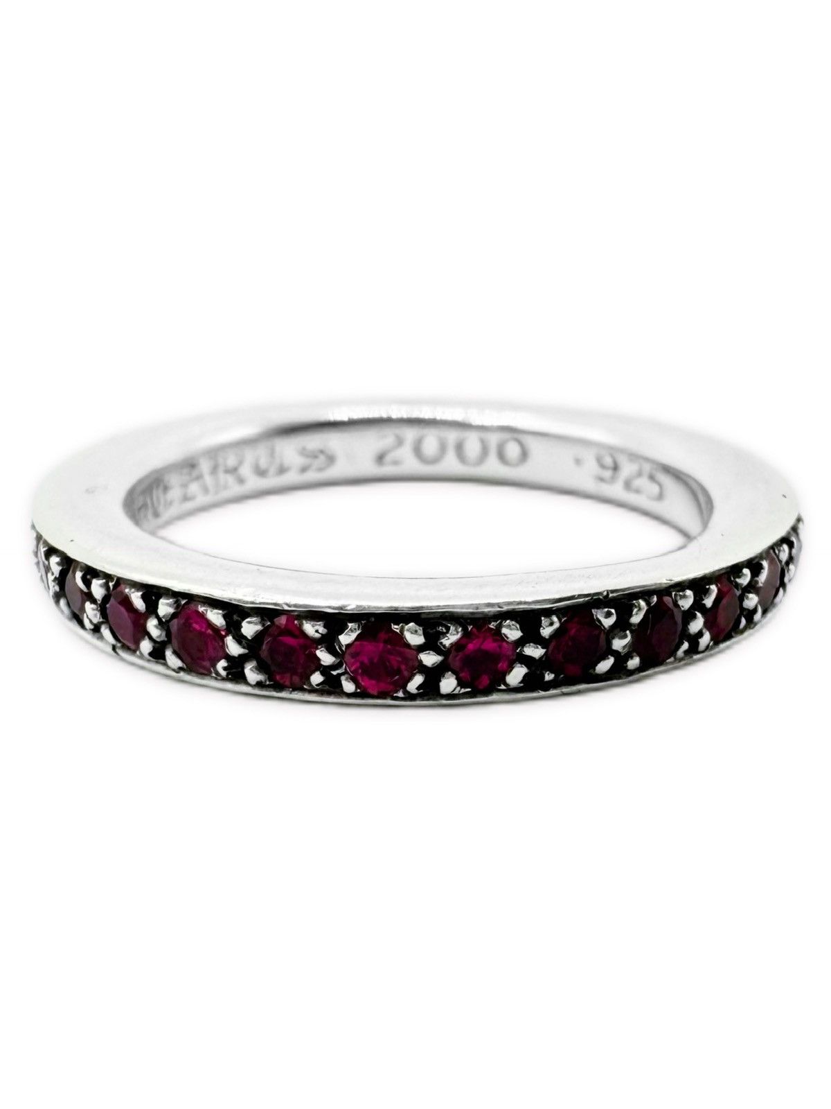 Chrome Hearts Chrome Hearts Ruby Eternity Love Factory Set .925 Silver Ring Size ONE SIZE - 2 Thumbnail